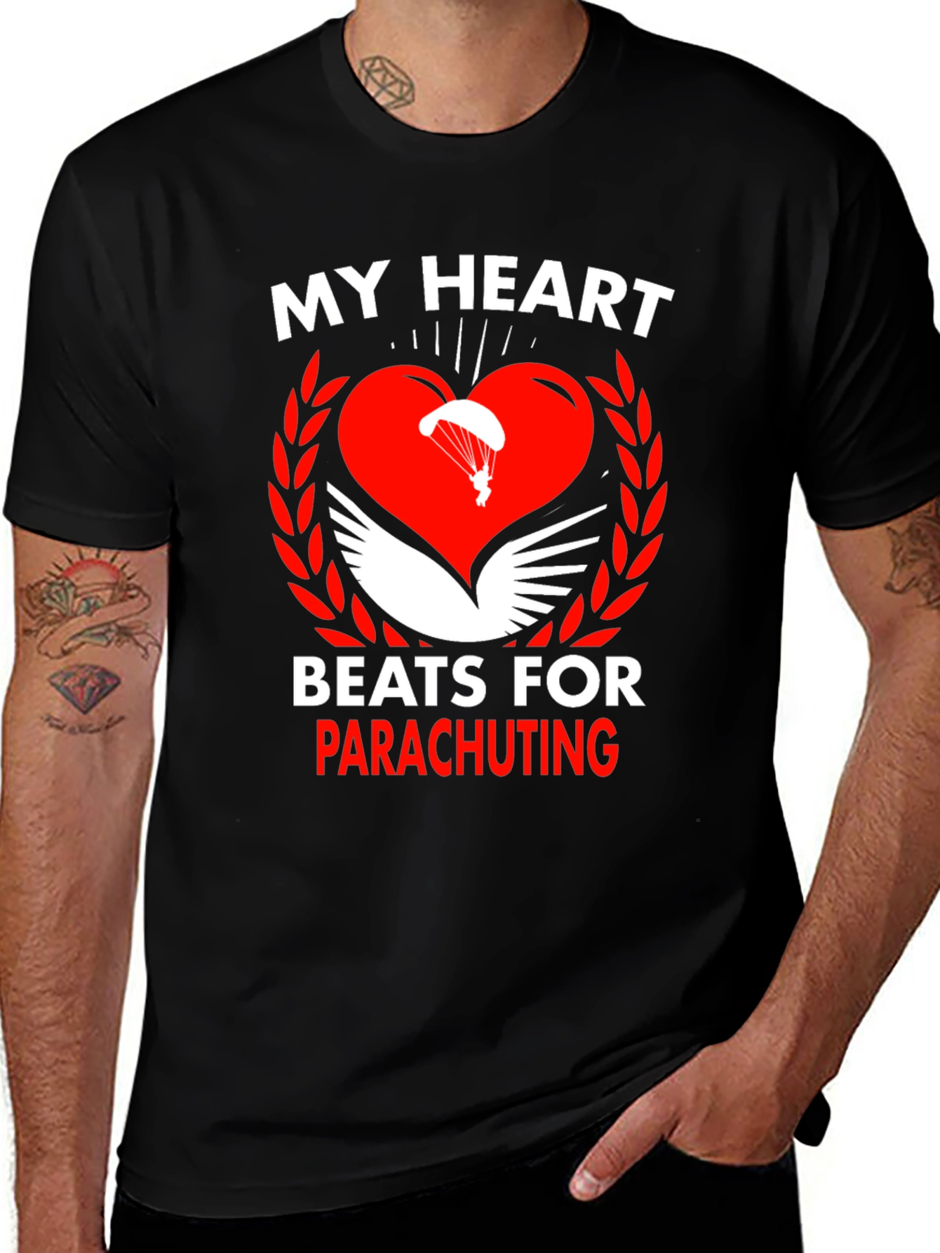 Parachuting Heart T-Shirt