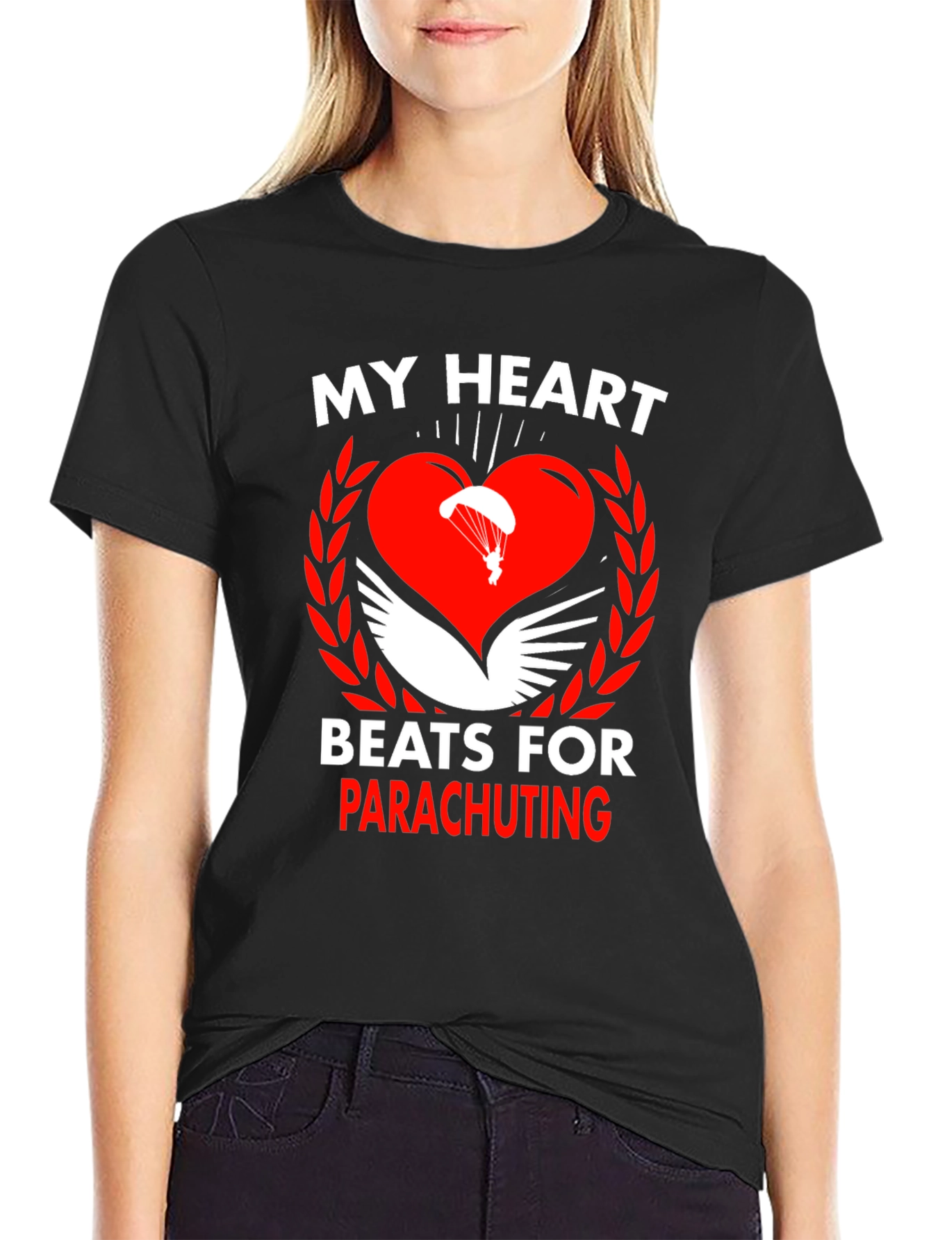 Parachuting Heart T-Shirt