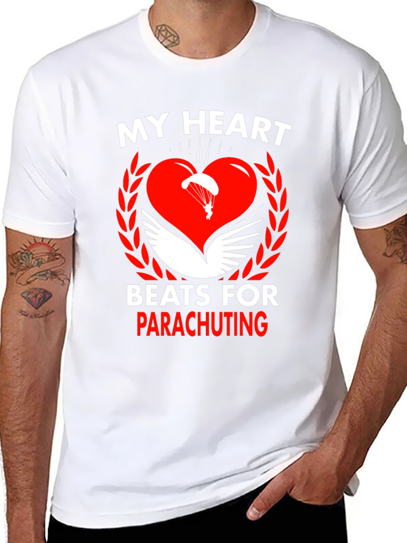 Parachuting Heart T-Shirt