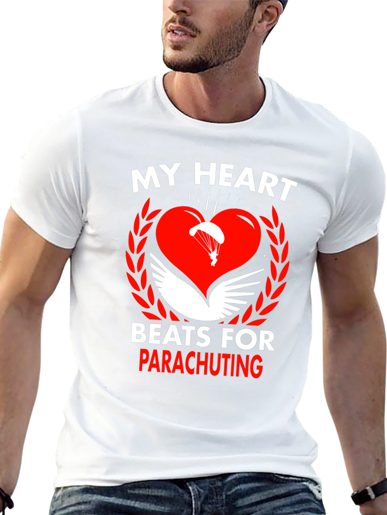 Parachuting Heart T-Shirt