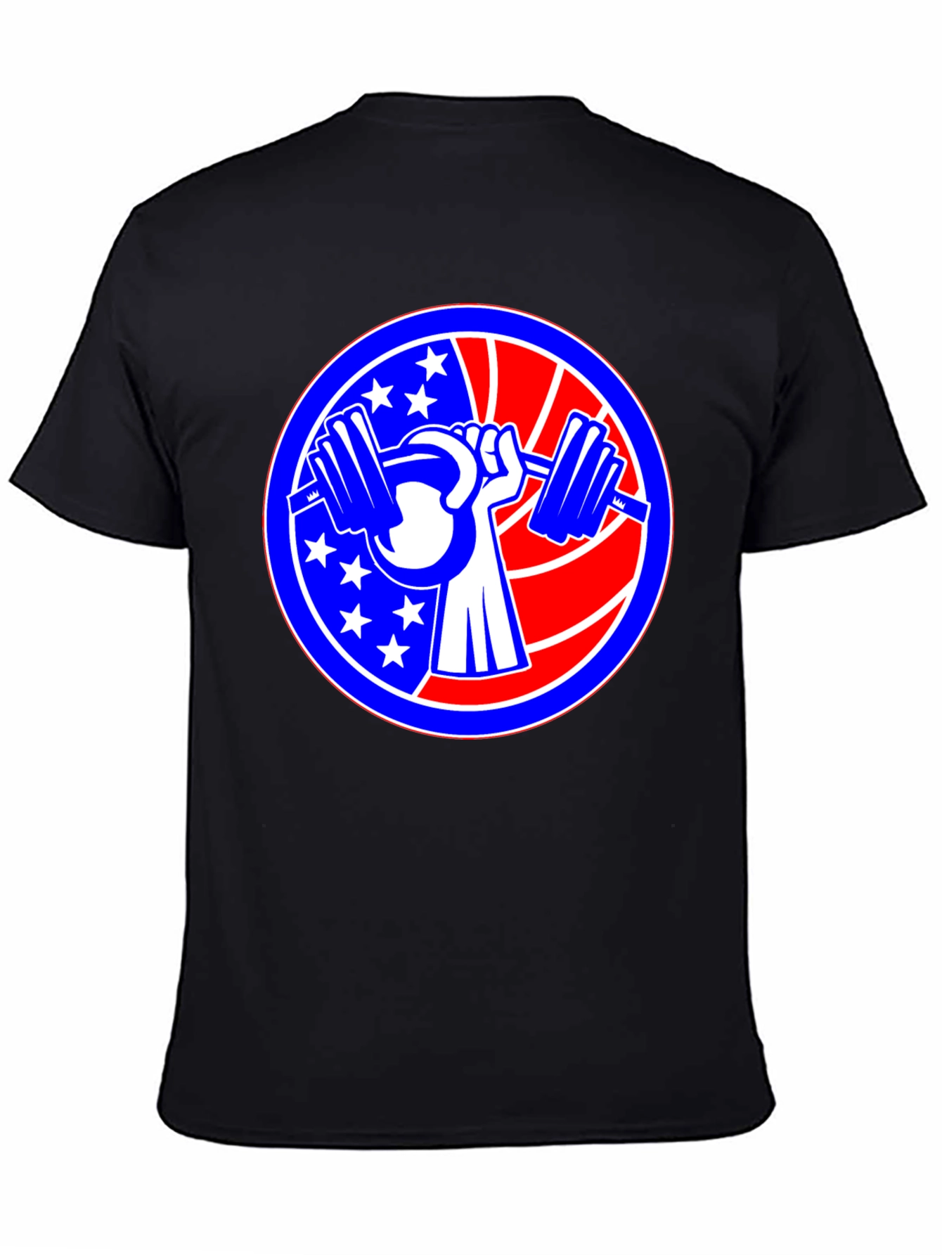 Patriotic Weightlifting Graphic T-Shirt
