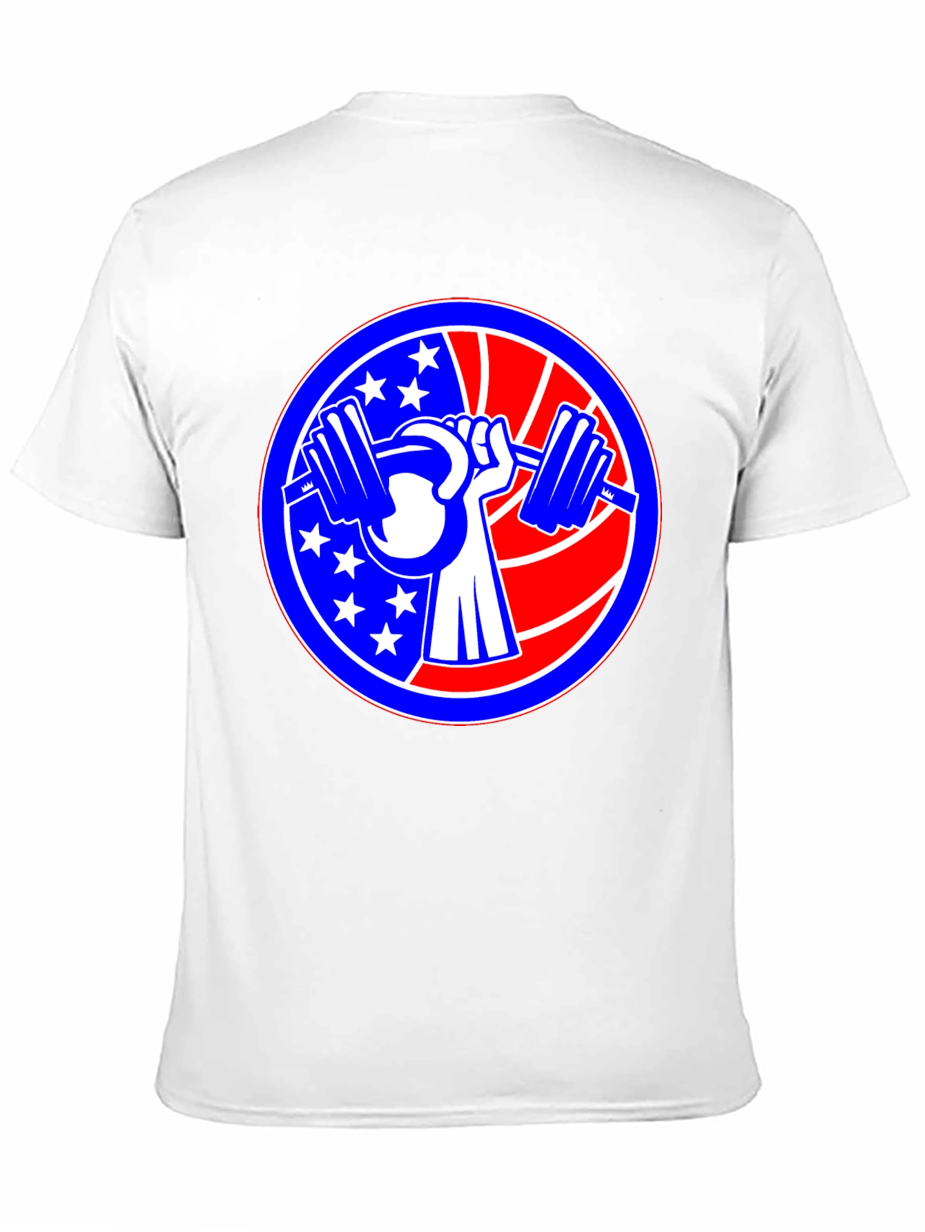 Patriotic Weightlifting Graphic T-Shirt
