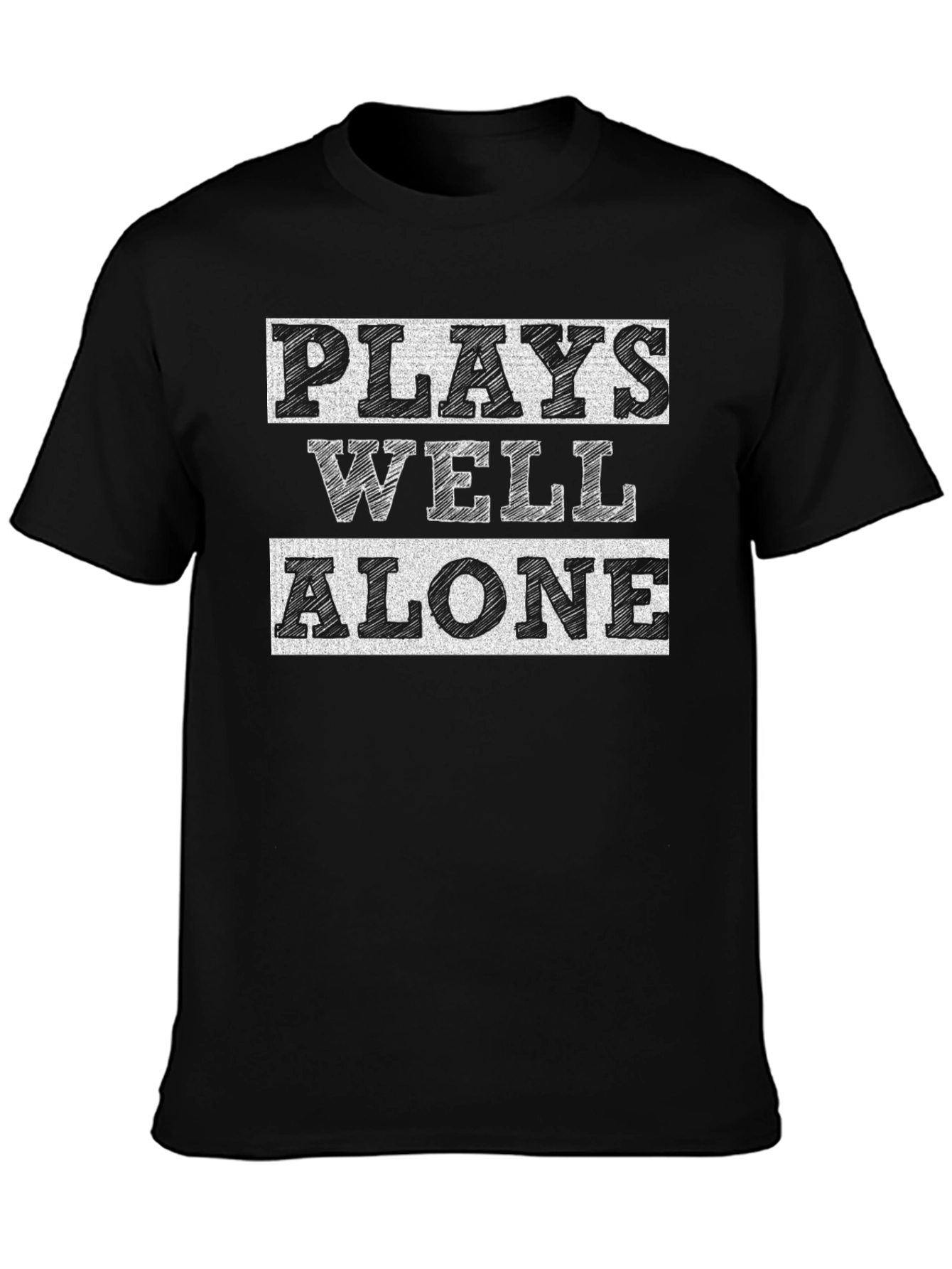 Plays Well Alone - Graphic Novelty T-Shirt