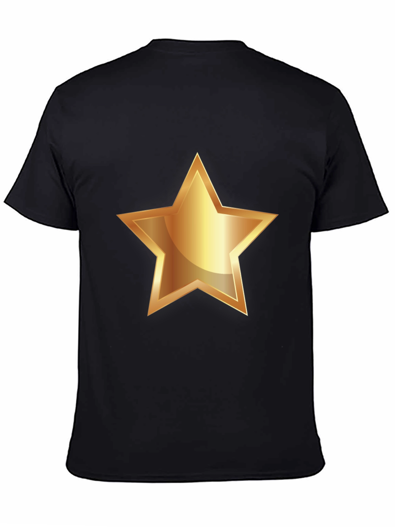 Gold Star Graphic Tee - Black