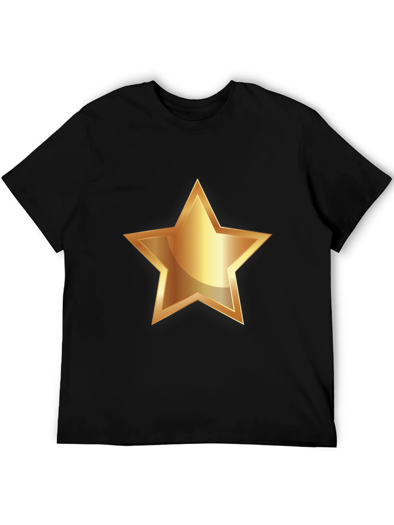 Gold Star Graphic Tee - Black