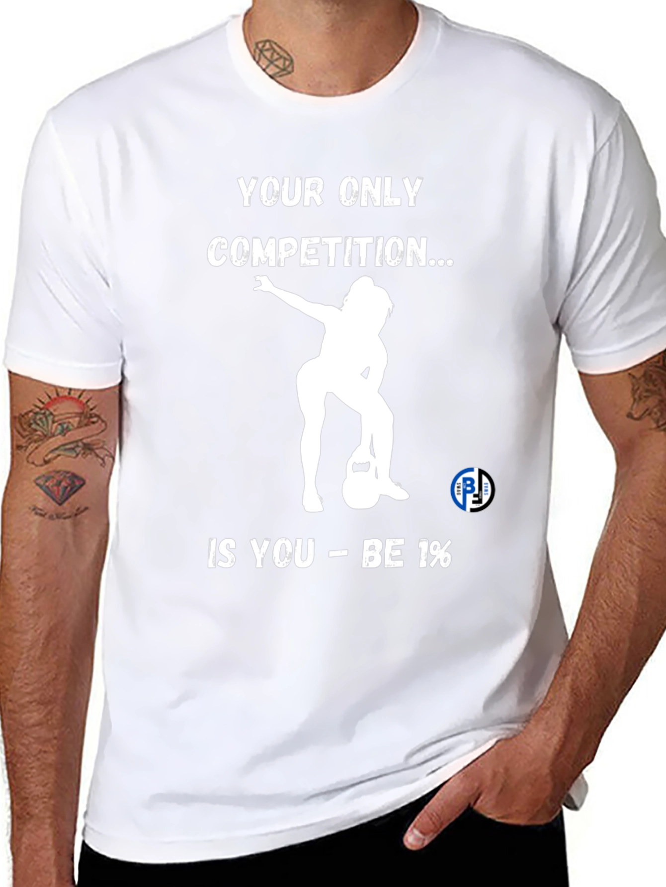 Motivational Gym T-Shirt: Be 1% Competition