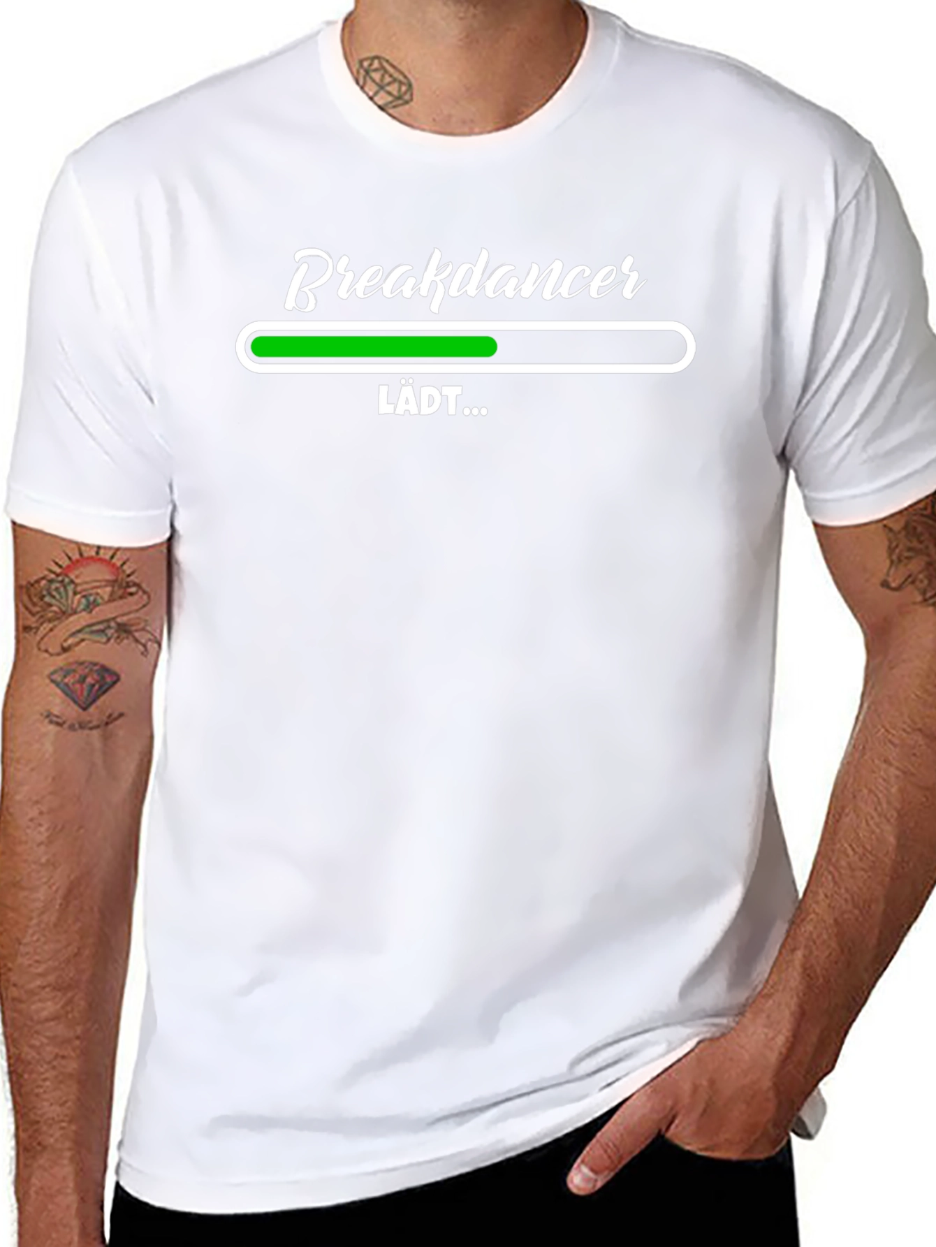 Breakdancer Loading Black T-Shirt