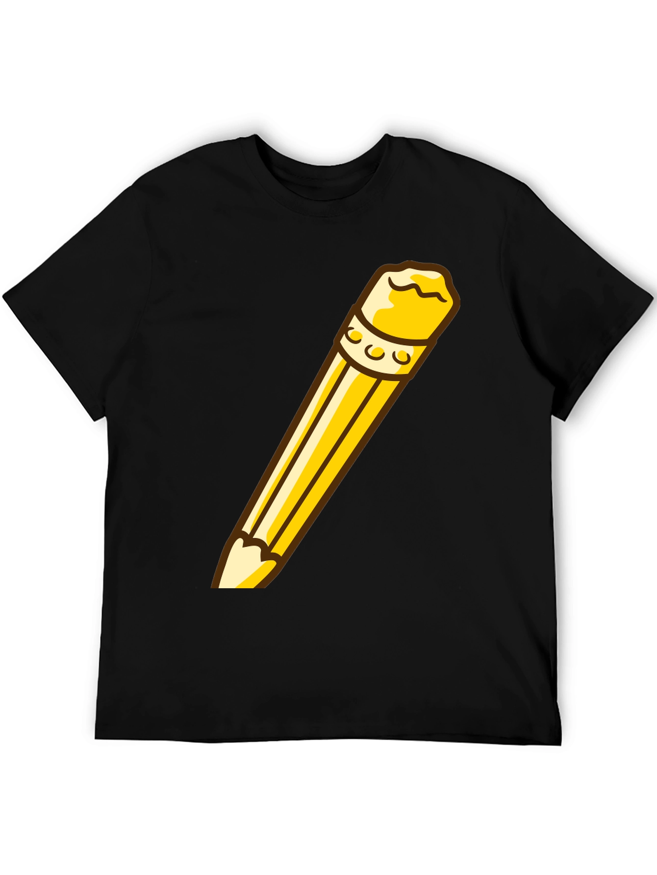 Pencil Graphic Black T-Shirt