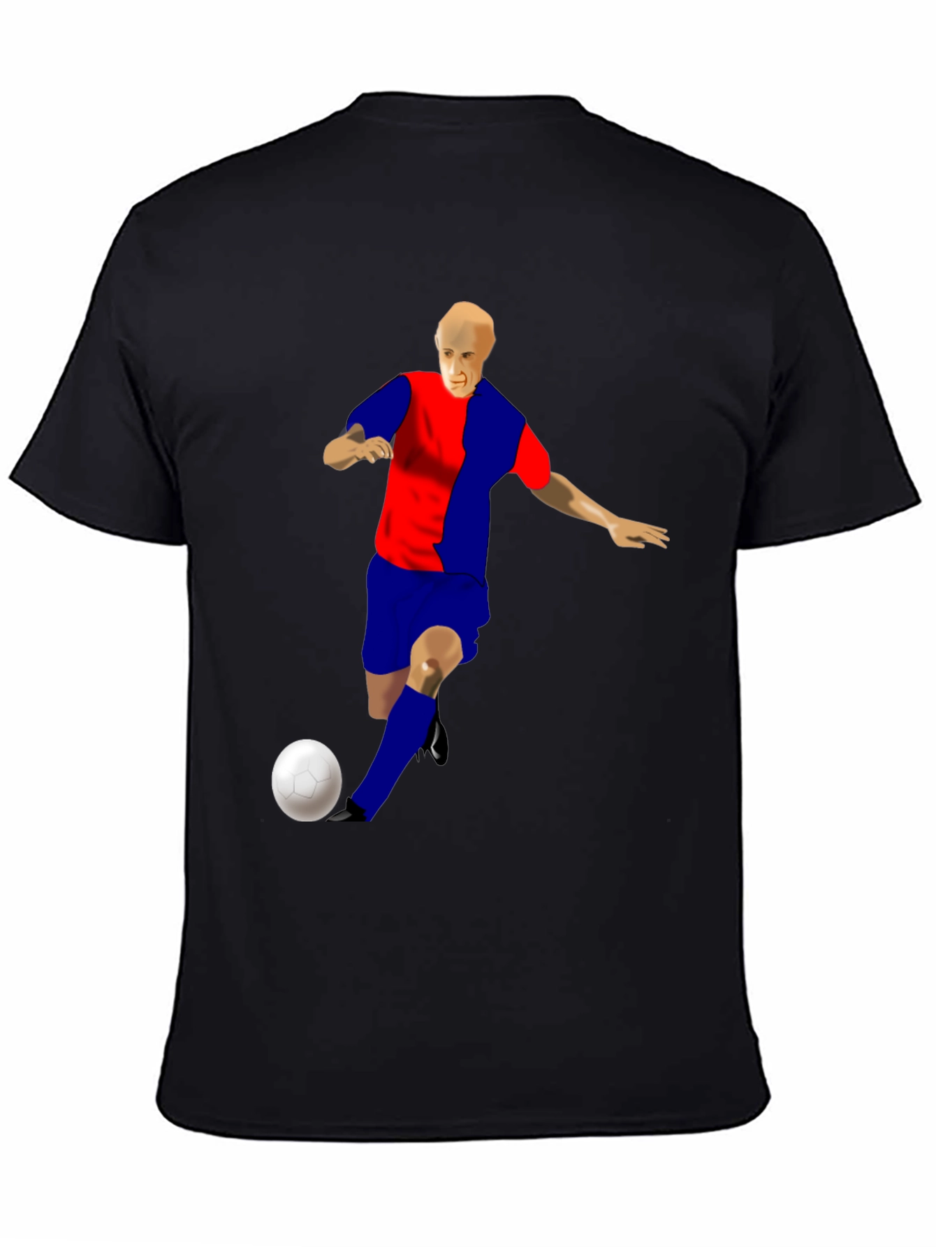 Soccer Player Graphic T-Shirt - Sporty Style
