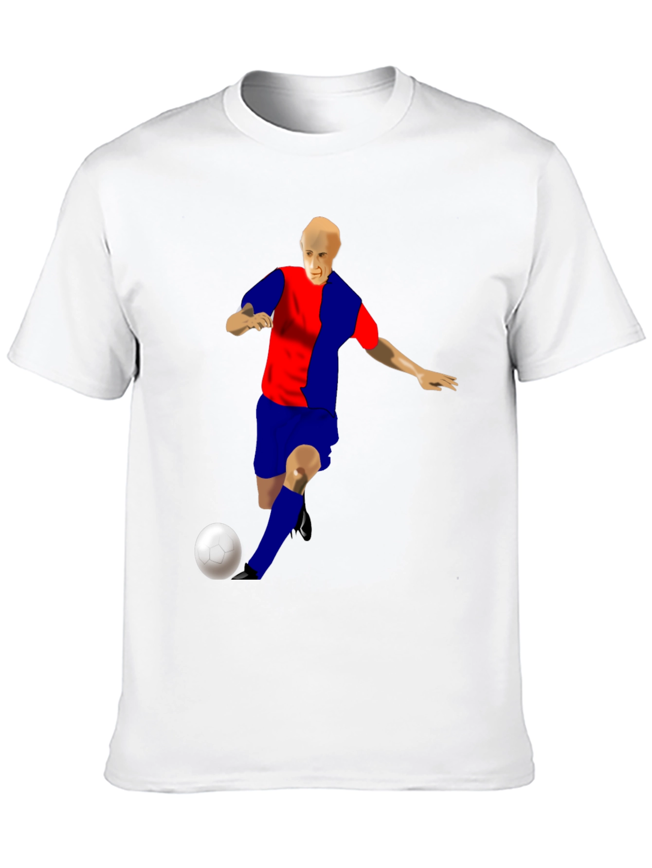 Soccer Player Graphic T-Shirt - Sporty Style