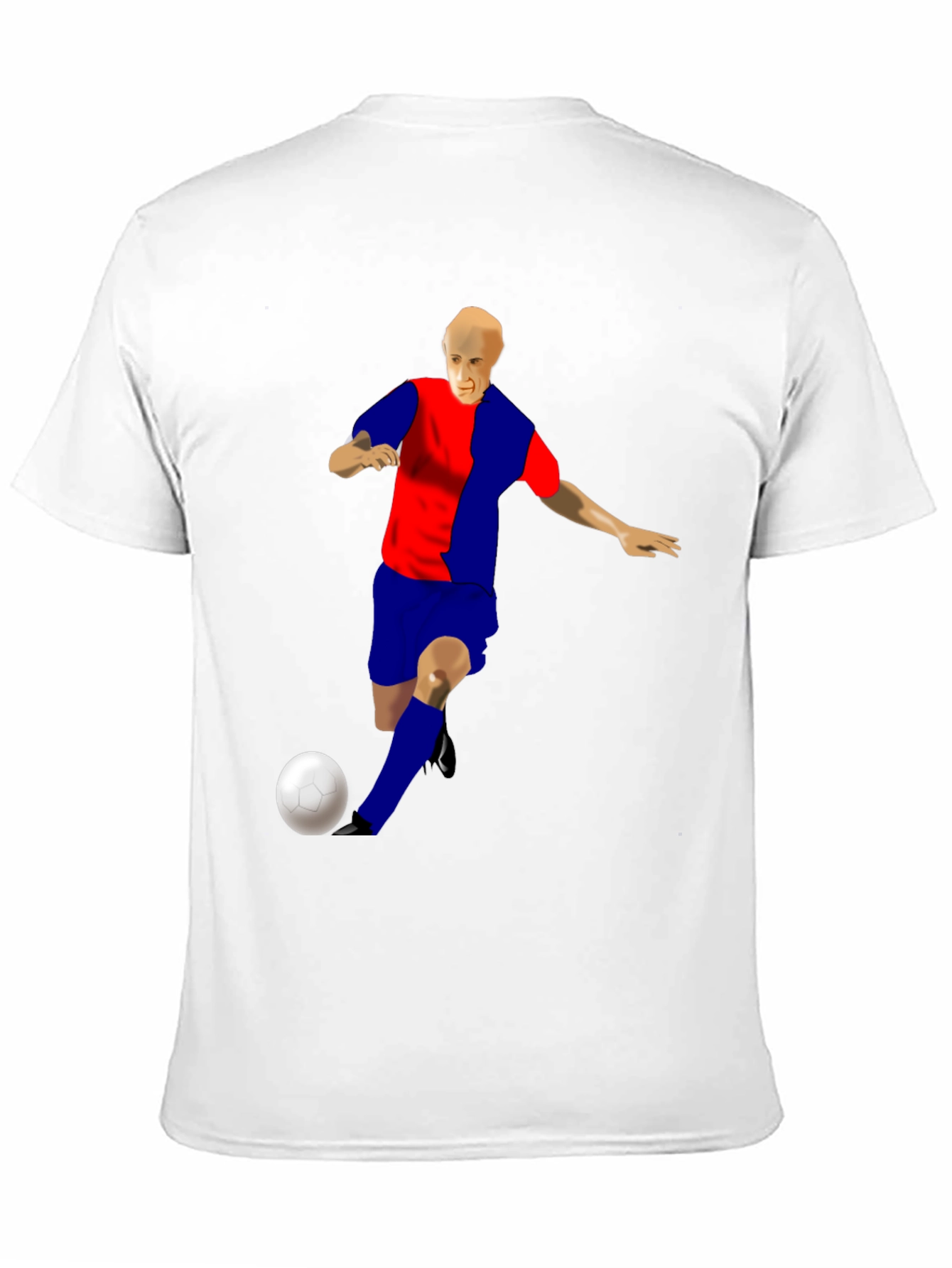 Soccer Player Graphic T-Shirt - Sporty Style