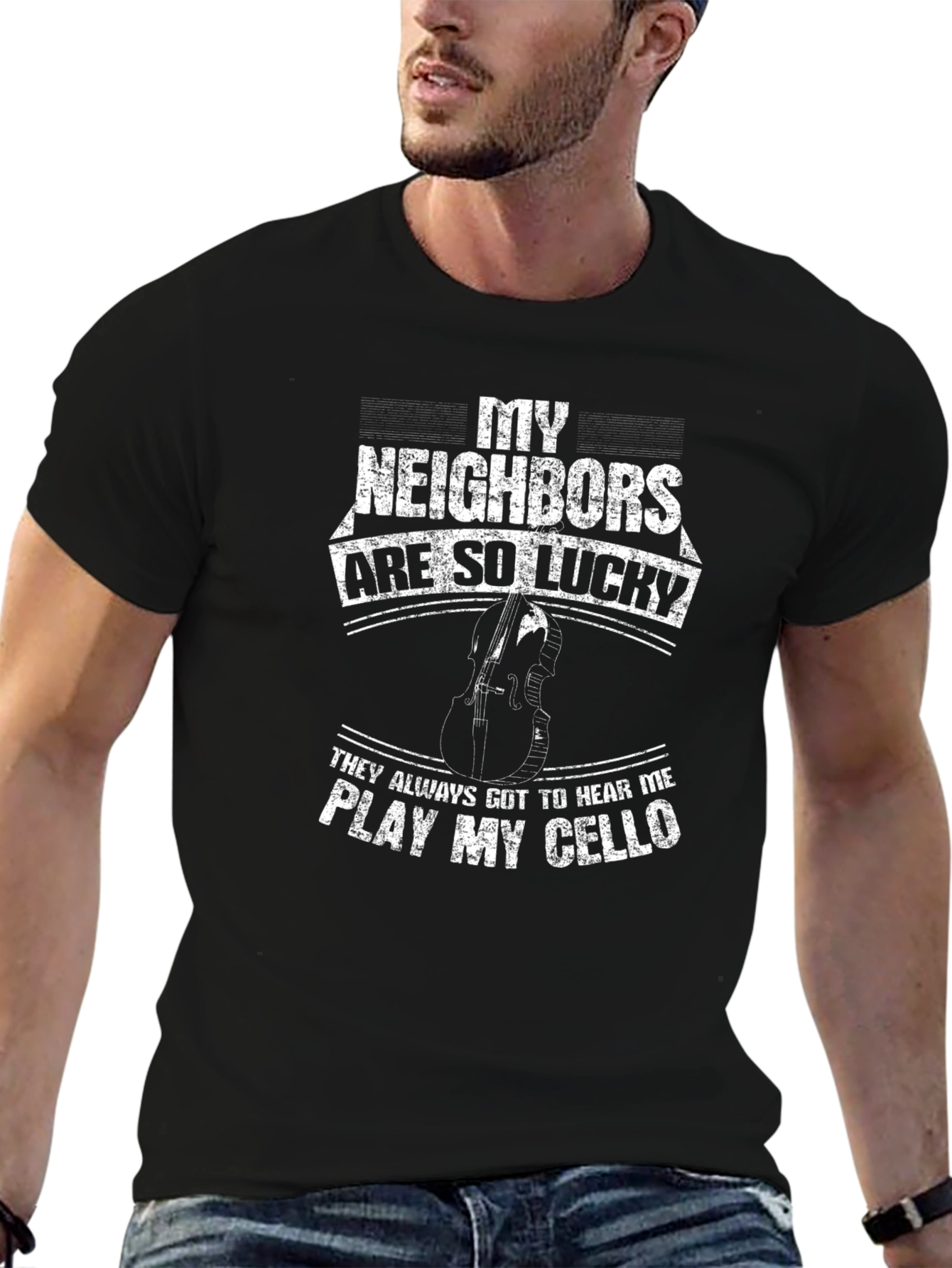 Funny Cello Player T-Shirt - Lucky Neighbors