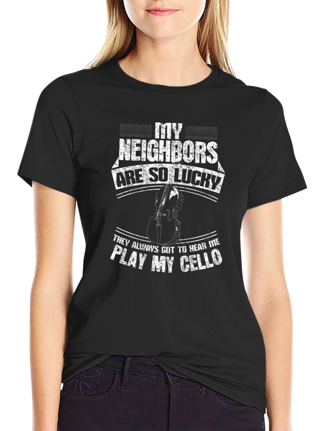 Funny Cello Player T-Shirt - Lucky Neighbors