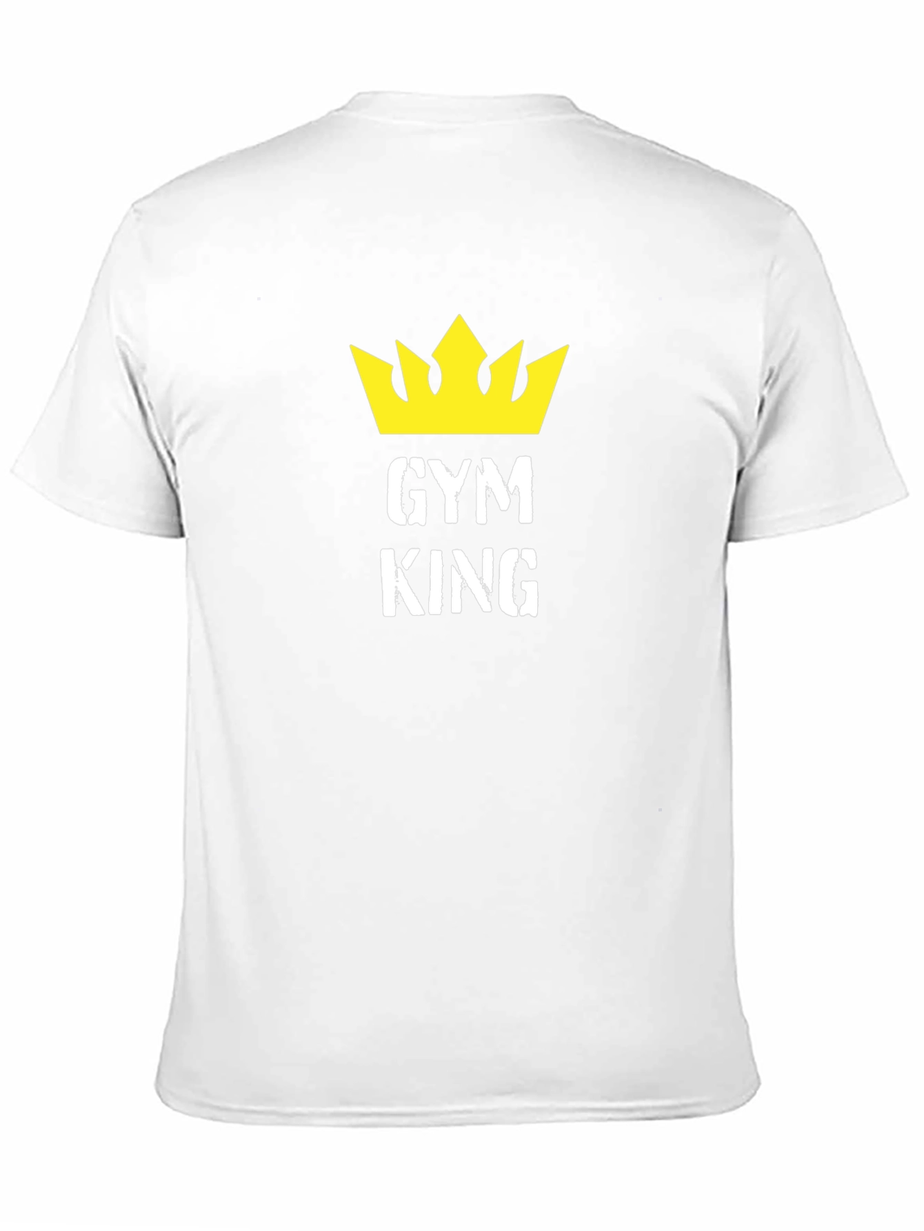 Gym King Black T-Shirt with Crown Graphic