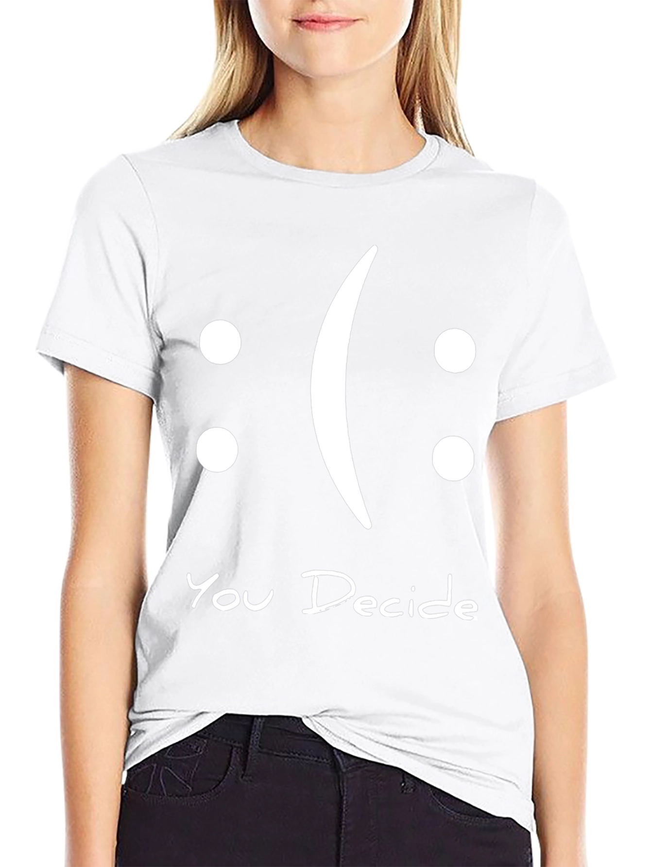 You Decide Graphic T-Shirt - Black Casual Tee