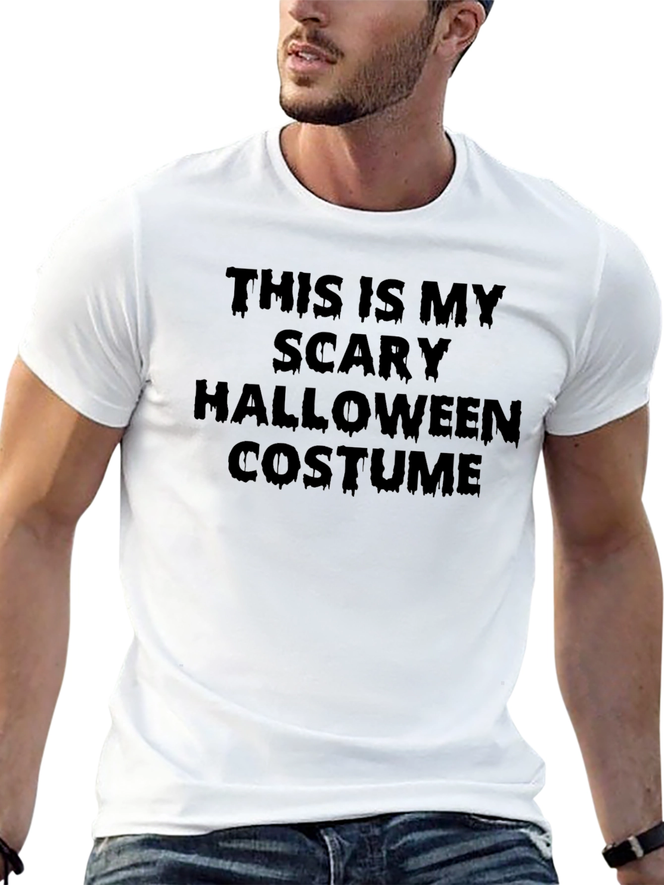 Scary Halloween Costume Graphic Tee