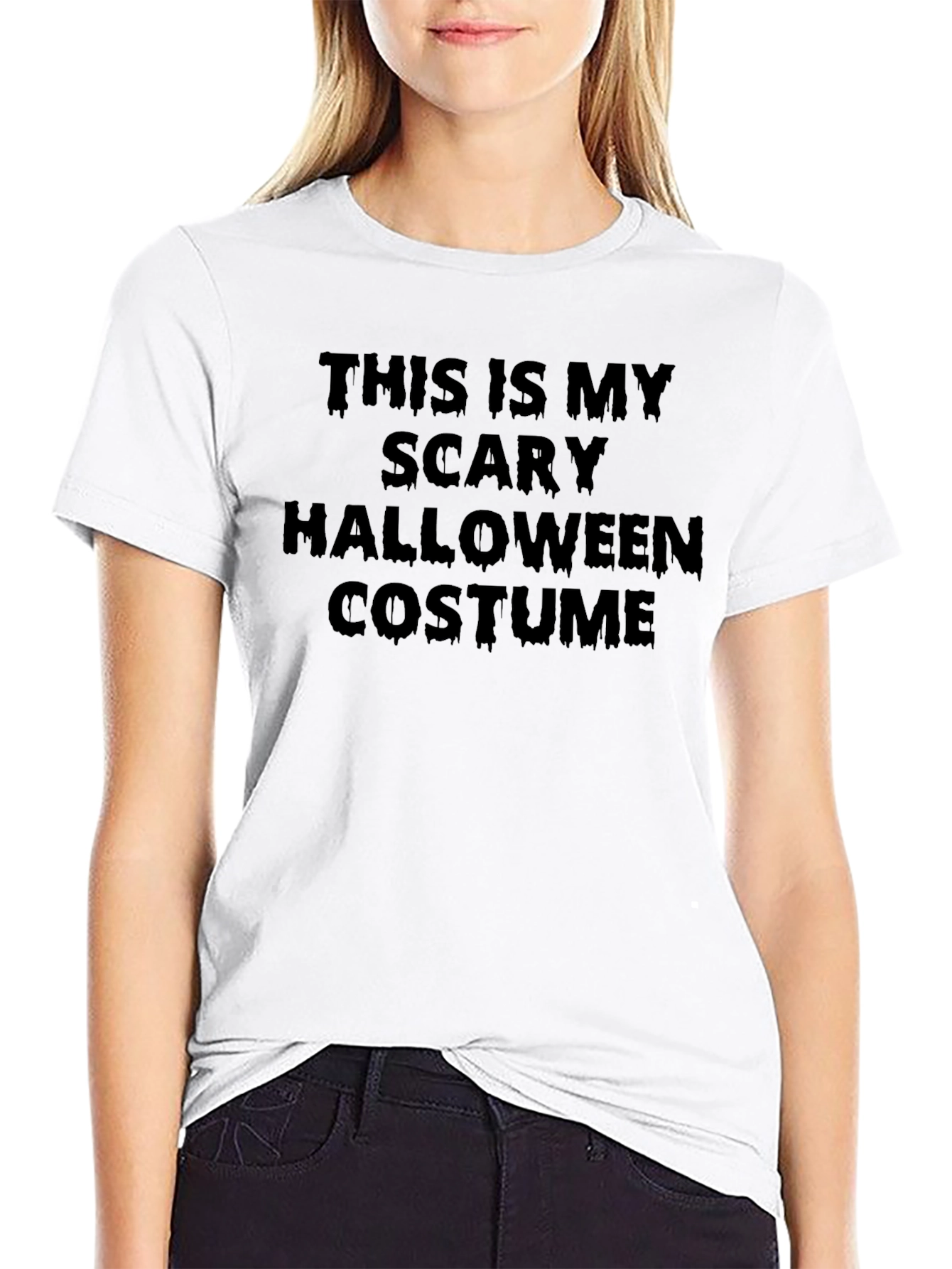Scary Halloween Costume Graphic Tee