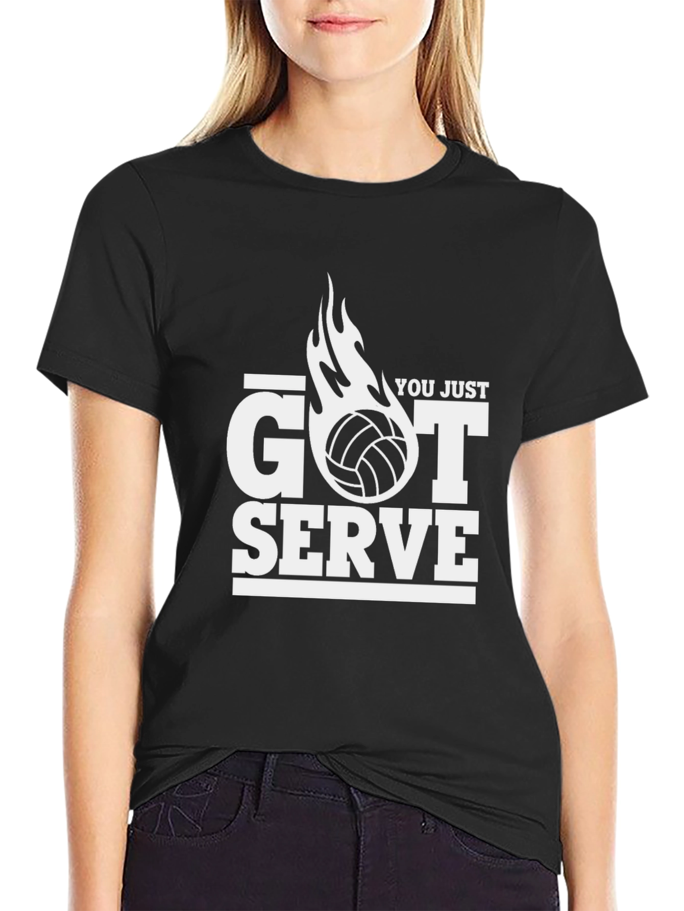 Volleyball Got Serve Graphic T-Shirt