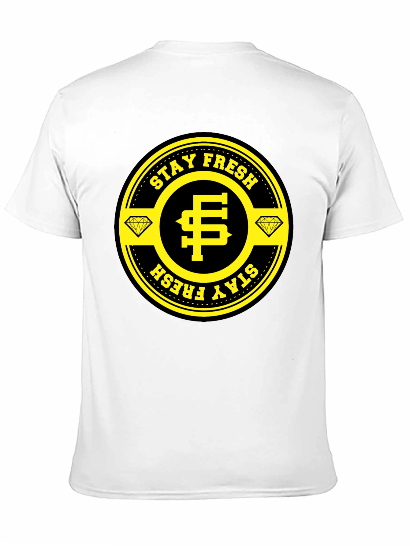 Stay Fresh Black T-Shirt - Diamond Edition