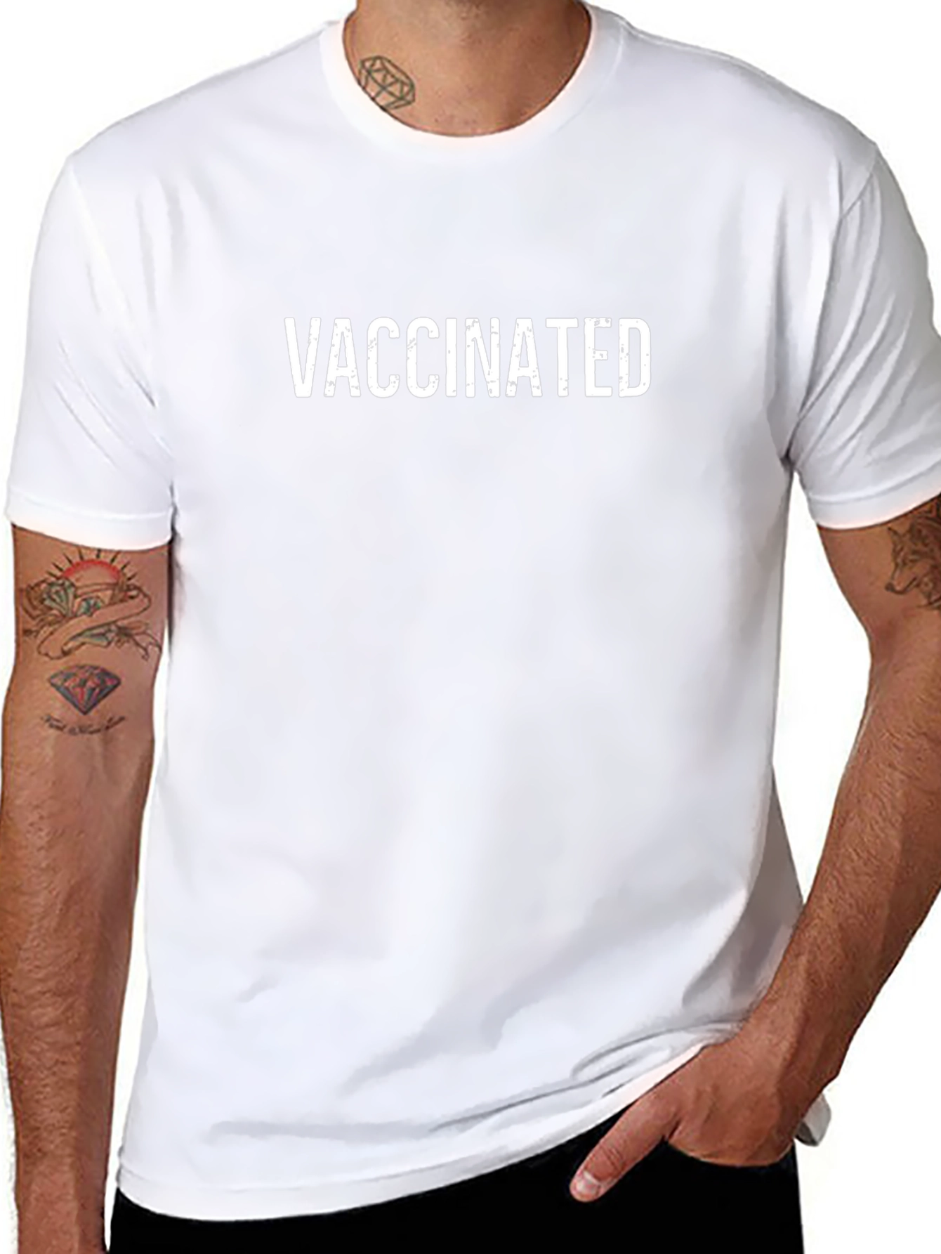 Vaccinated Graphic Tee - Modern Comfort
