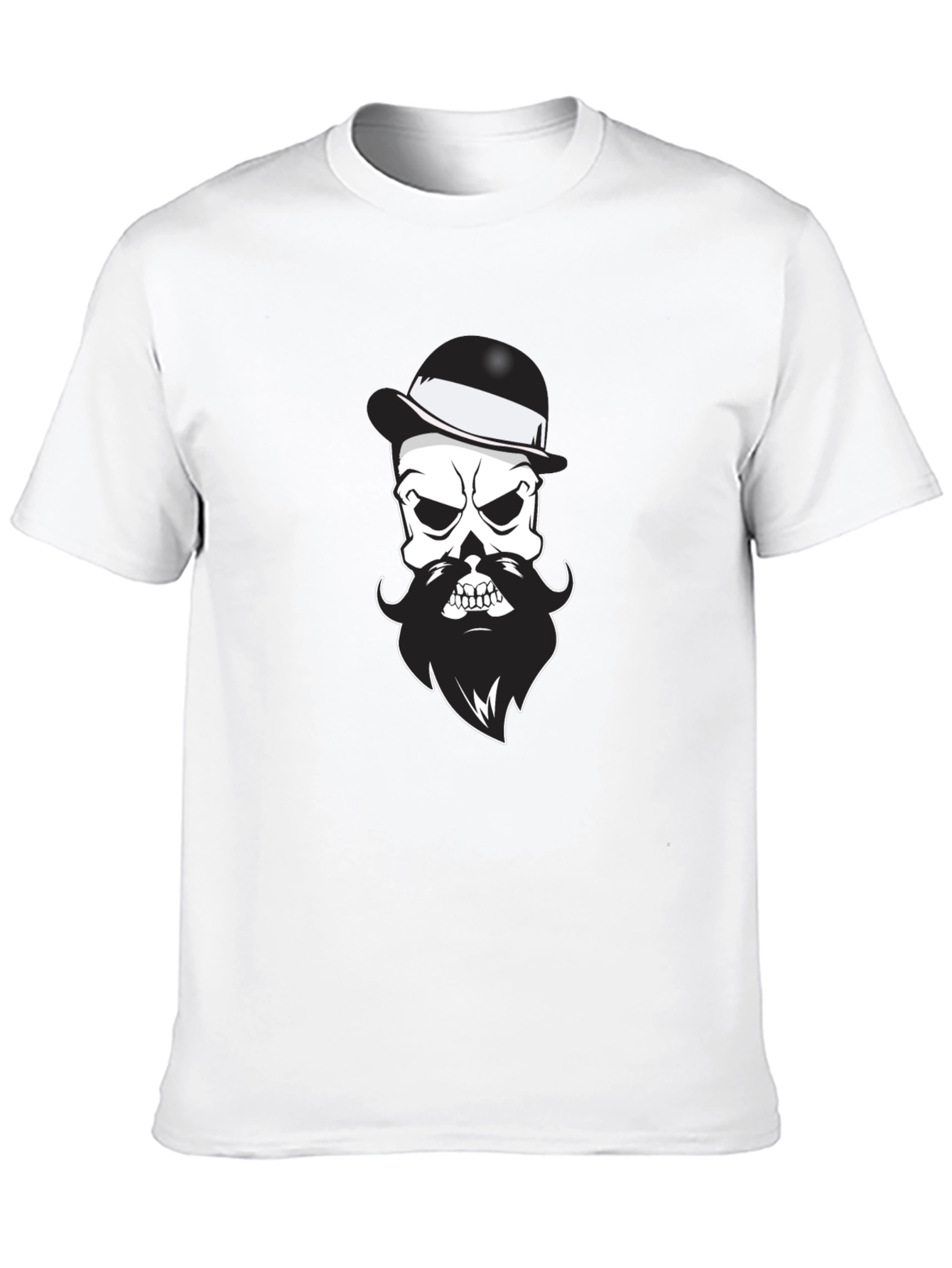 Bearded Skull T-Shirt - Mens Black Graphic Tee