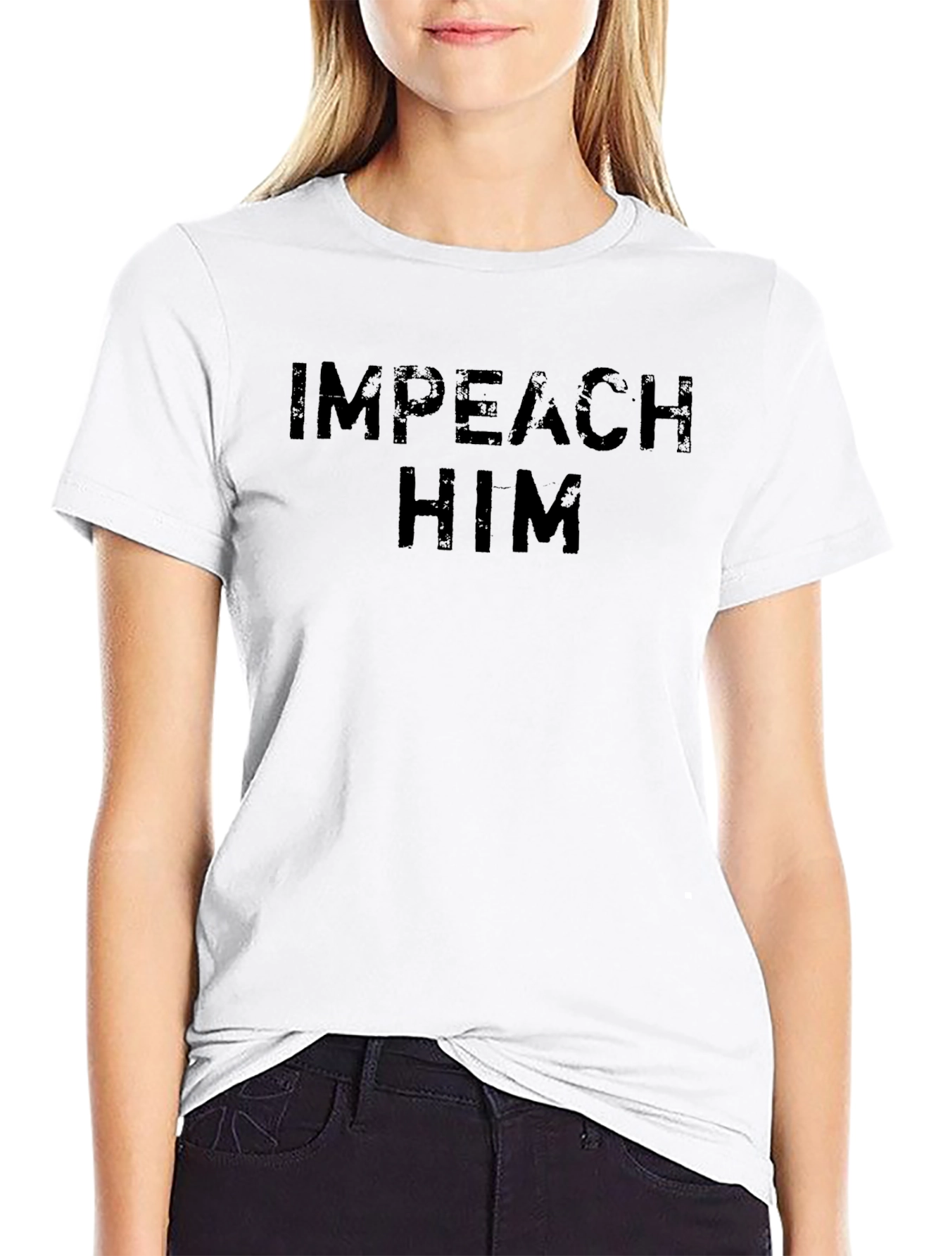 Impeach Him Slogan T-Shirt - Political Statement Tee