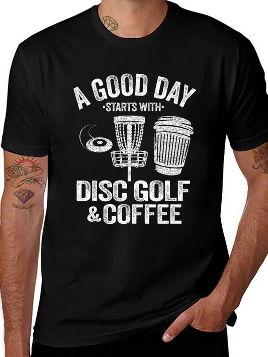 Disc Golf & Coffee Graphic Tee