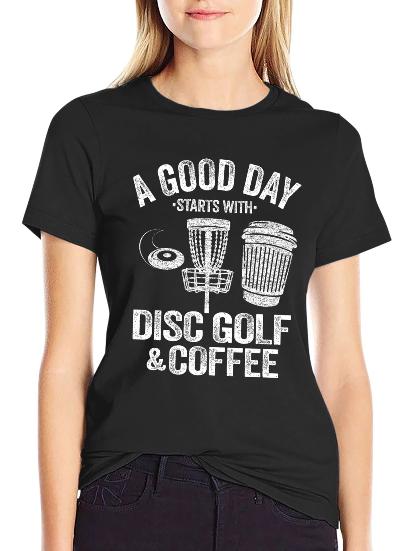 Disc Golf & Coffee Graphic Tee