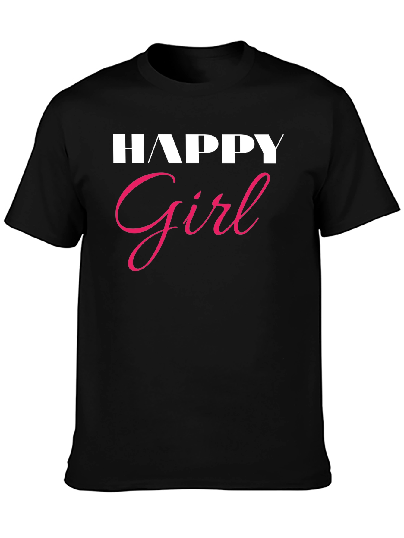 Happy Girl Graphic Tee - Stylish Comfort