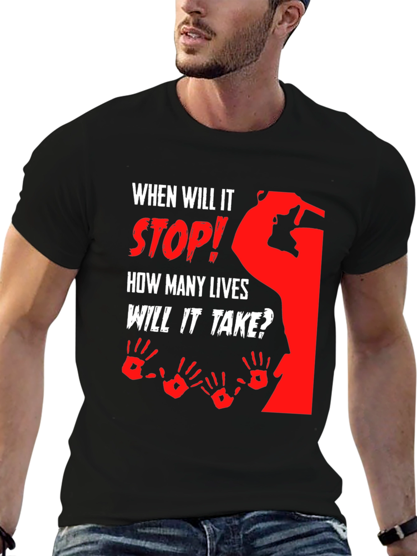 Stop the Violence Graphic T-Shirt