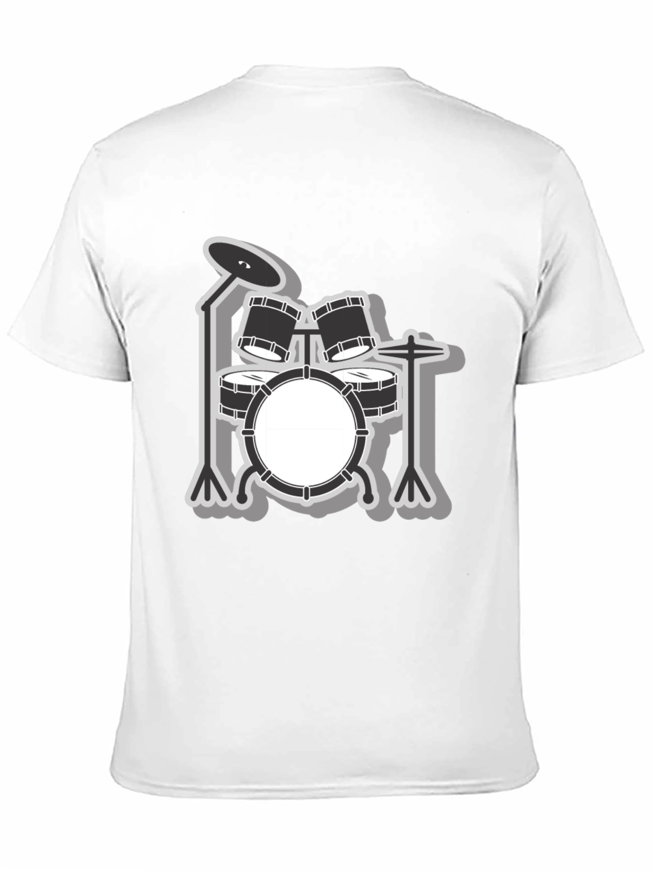 Drum Kit Graphic Tee - Music Lover Shirt