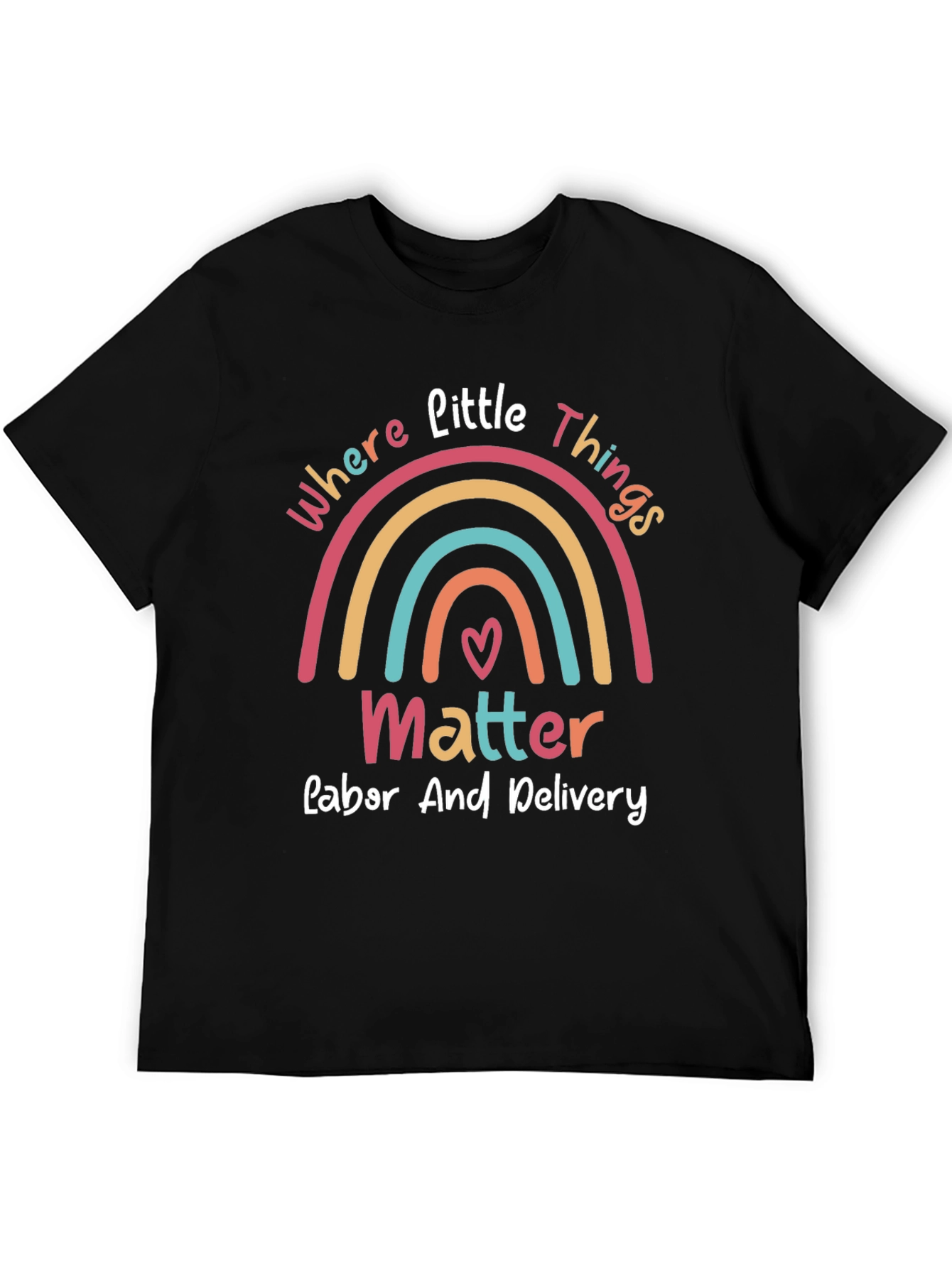 Labor & Delivery Rainbow Graphic Tee