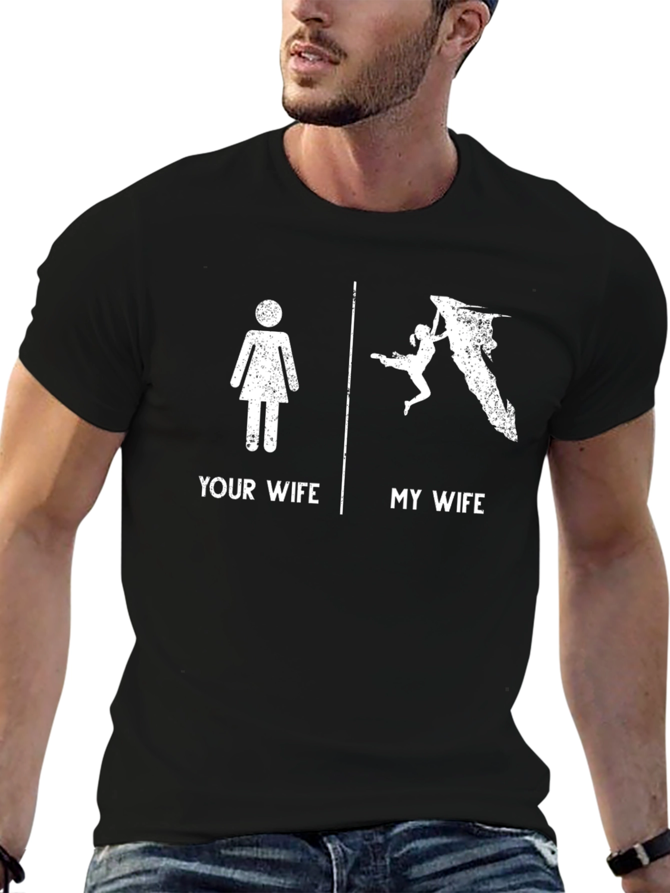 Funny Rock Climbing Wife T-Shirt