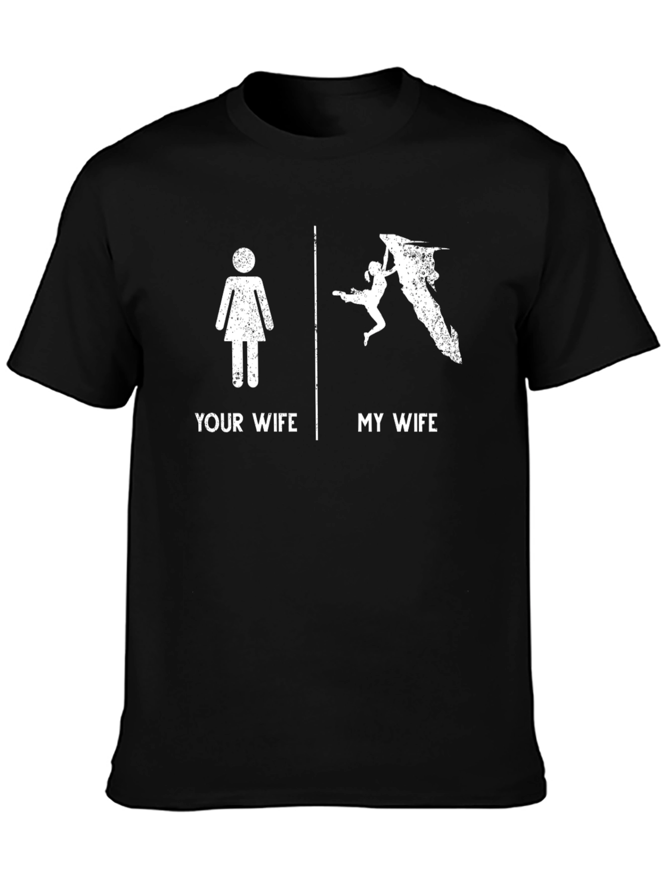 Funny Rock Climbing Wife T-Shirt