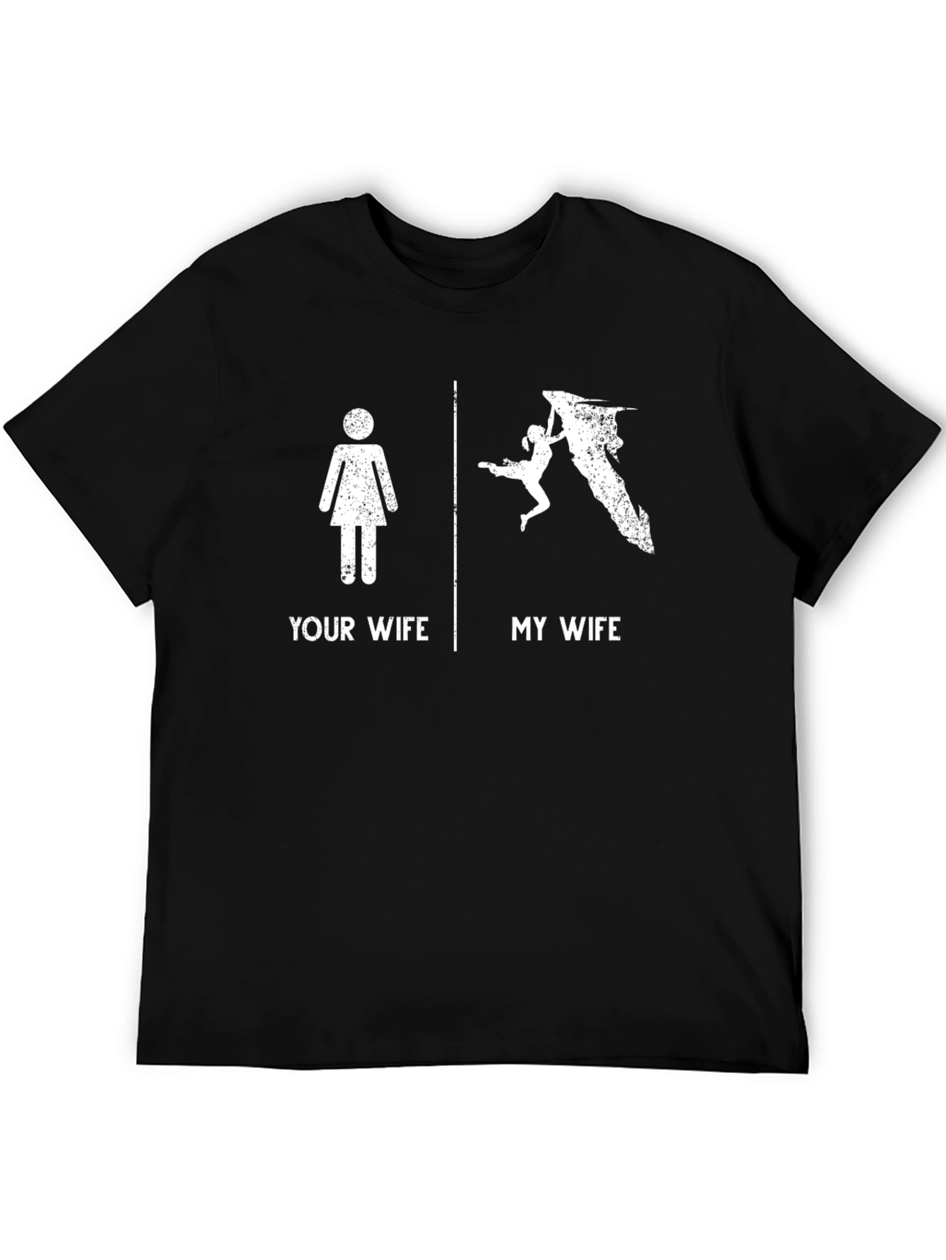 Funny Rock Climbing Wife T-Shirt