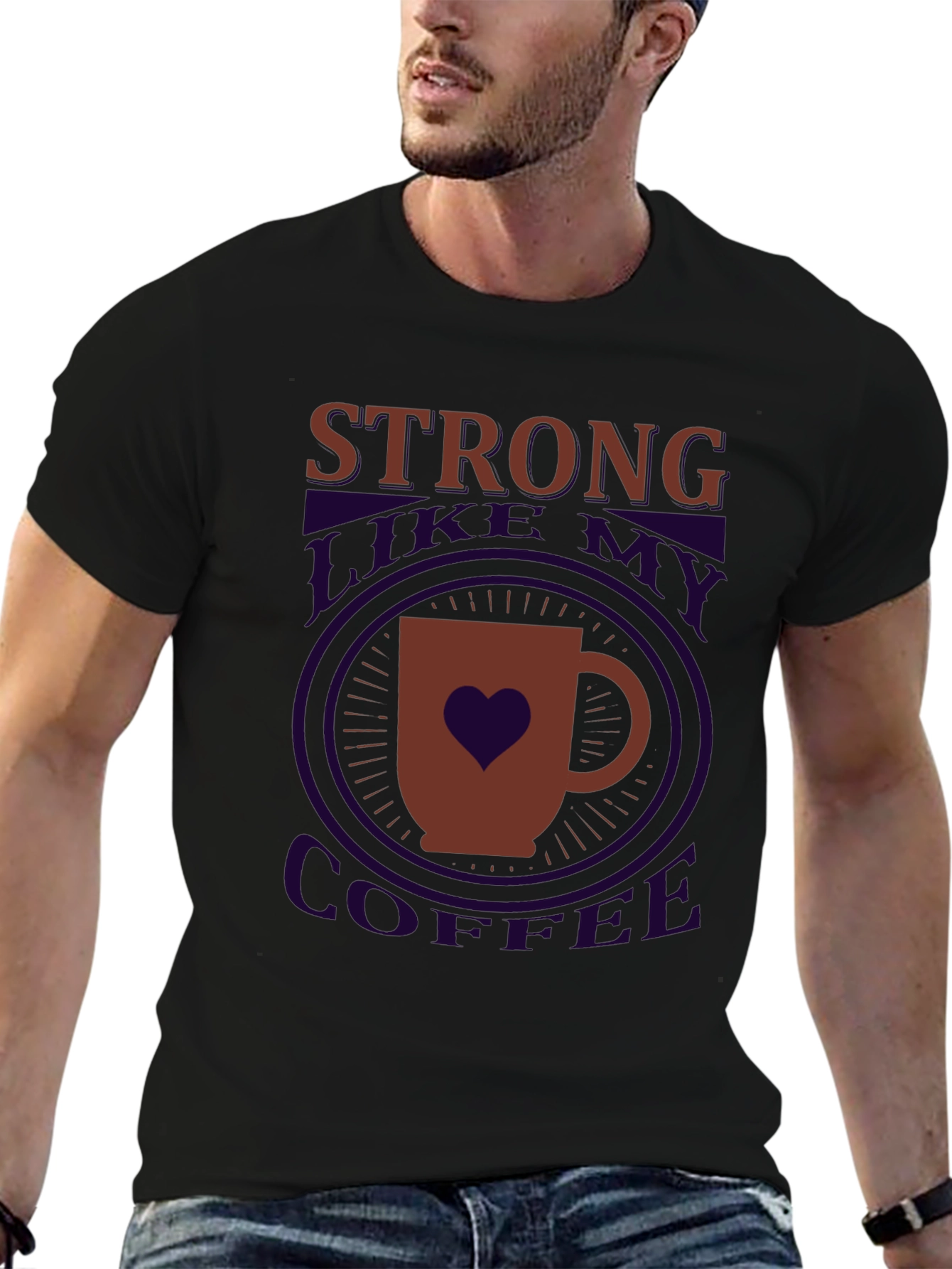 Strong Like My Coffee Graphic T-Shirt