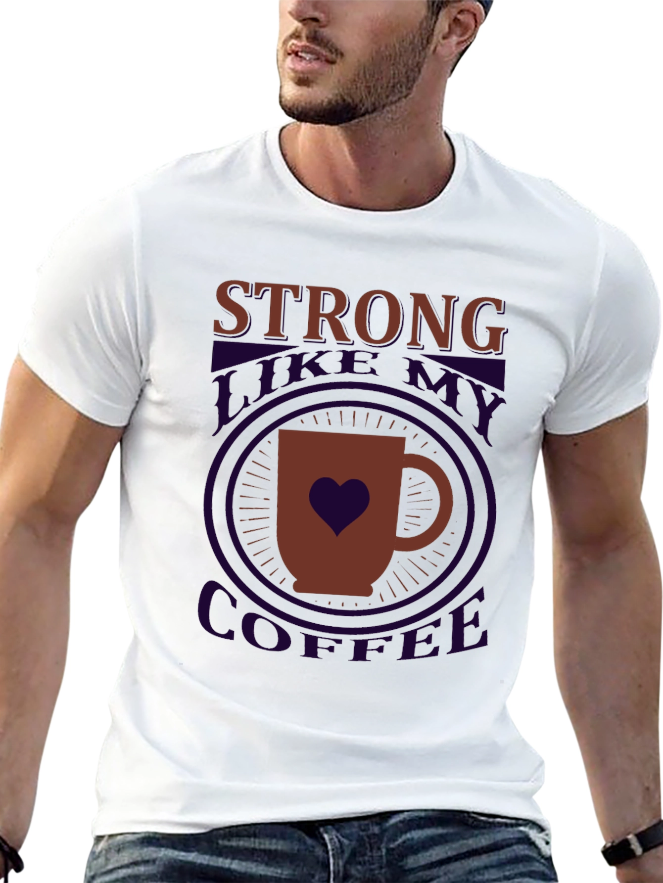 Strong Like My Coffee Graphic T-Shirt