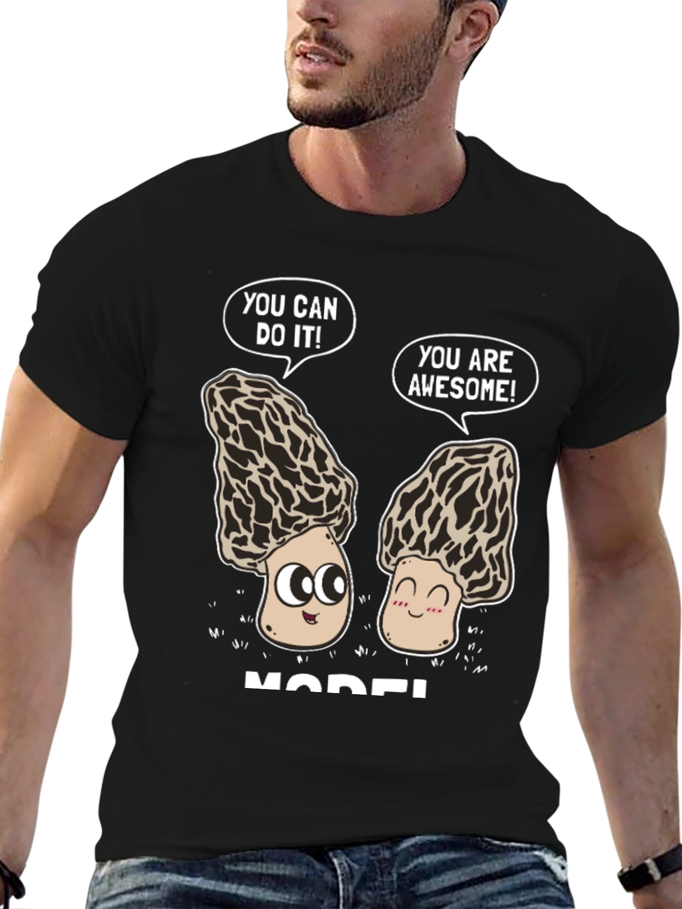 Motivational Morel Mushroom Graphic Tee