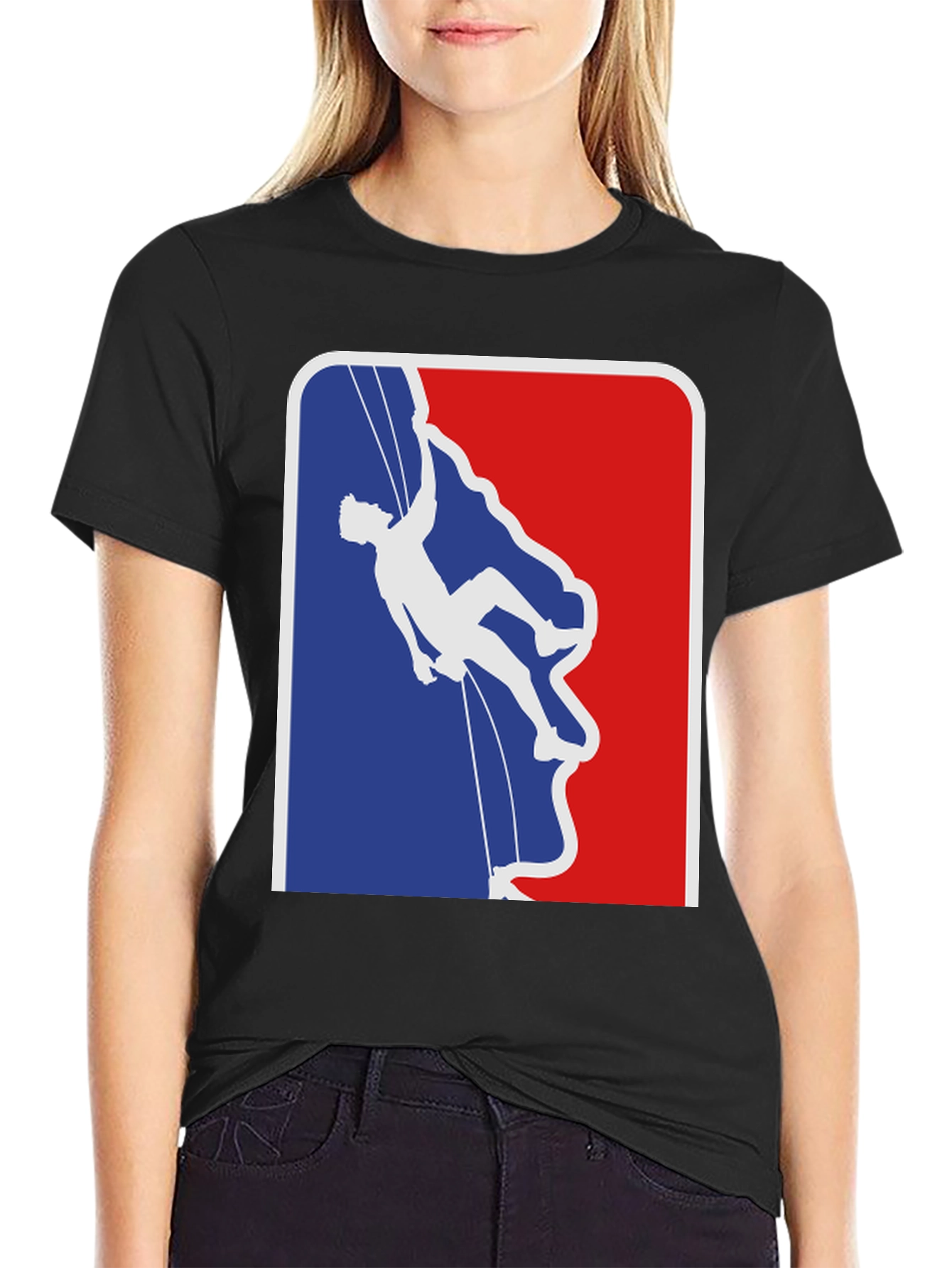 Climbing Silhouette Graphic T-Shirt