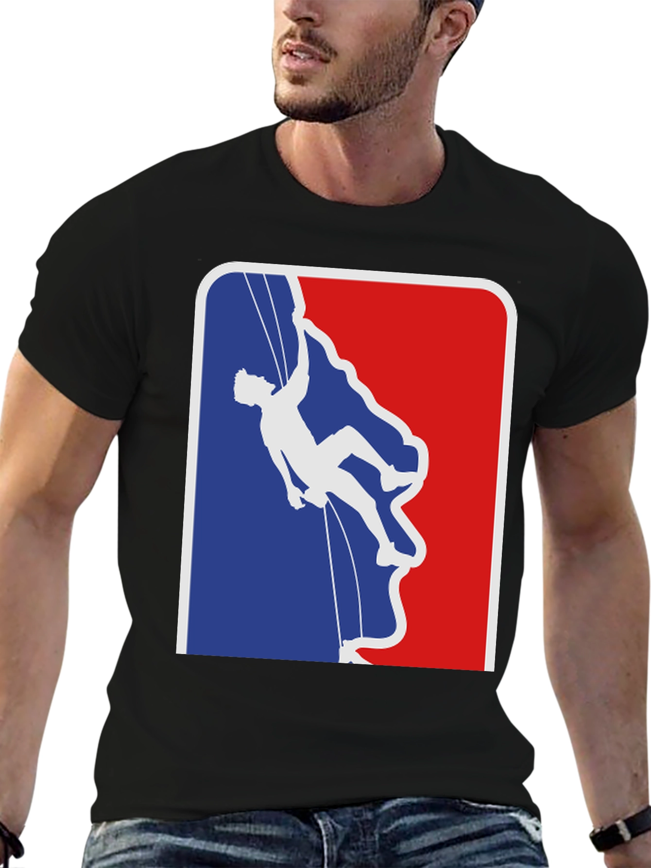 Climbing Silhouette Graphic T-Shirt