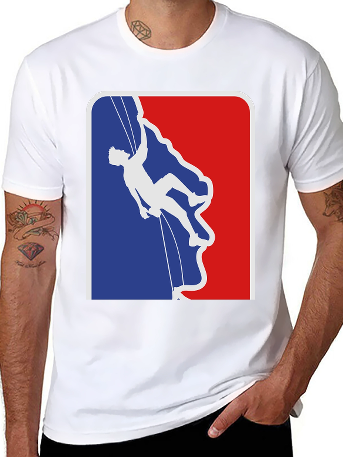 Climbing Silhouette Graphic T-Shirt