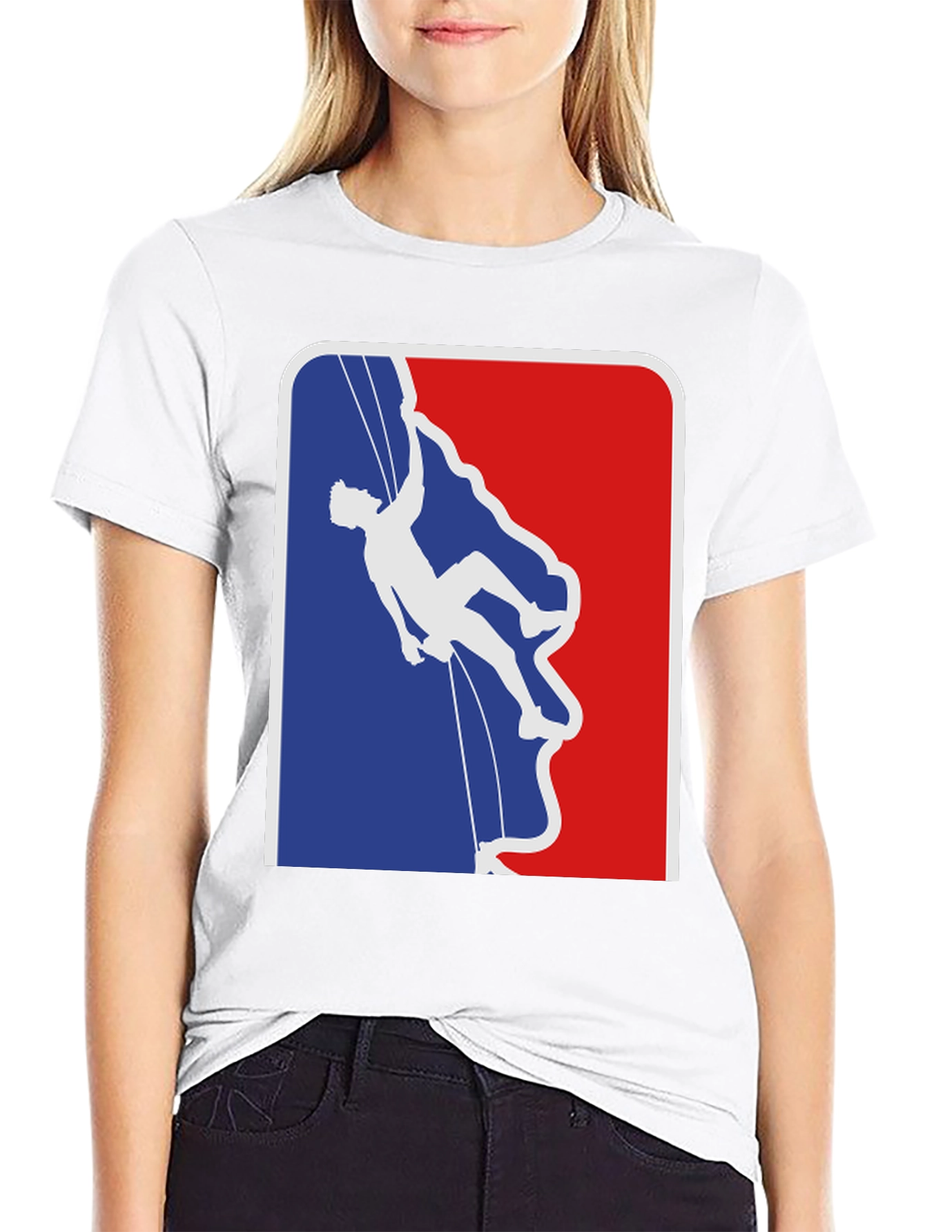 Climbing Silhouette Graphic T-Shirt