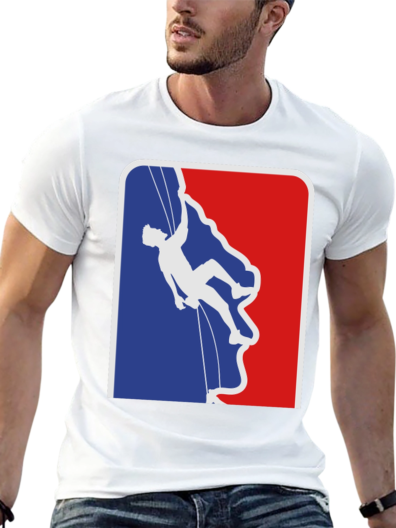 Climbing Silhouette Graphic T-Shirt