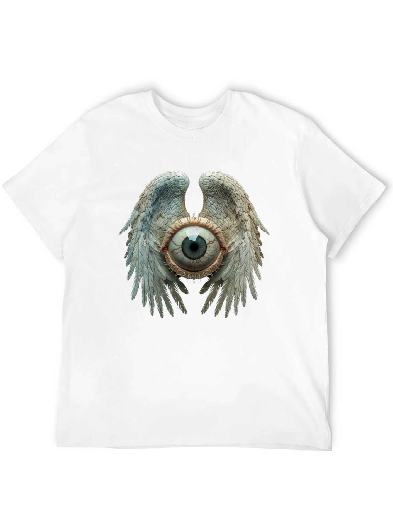 Eye with Wings Graphic Tee - Unique Design
