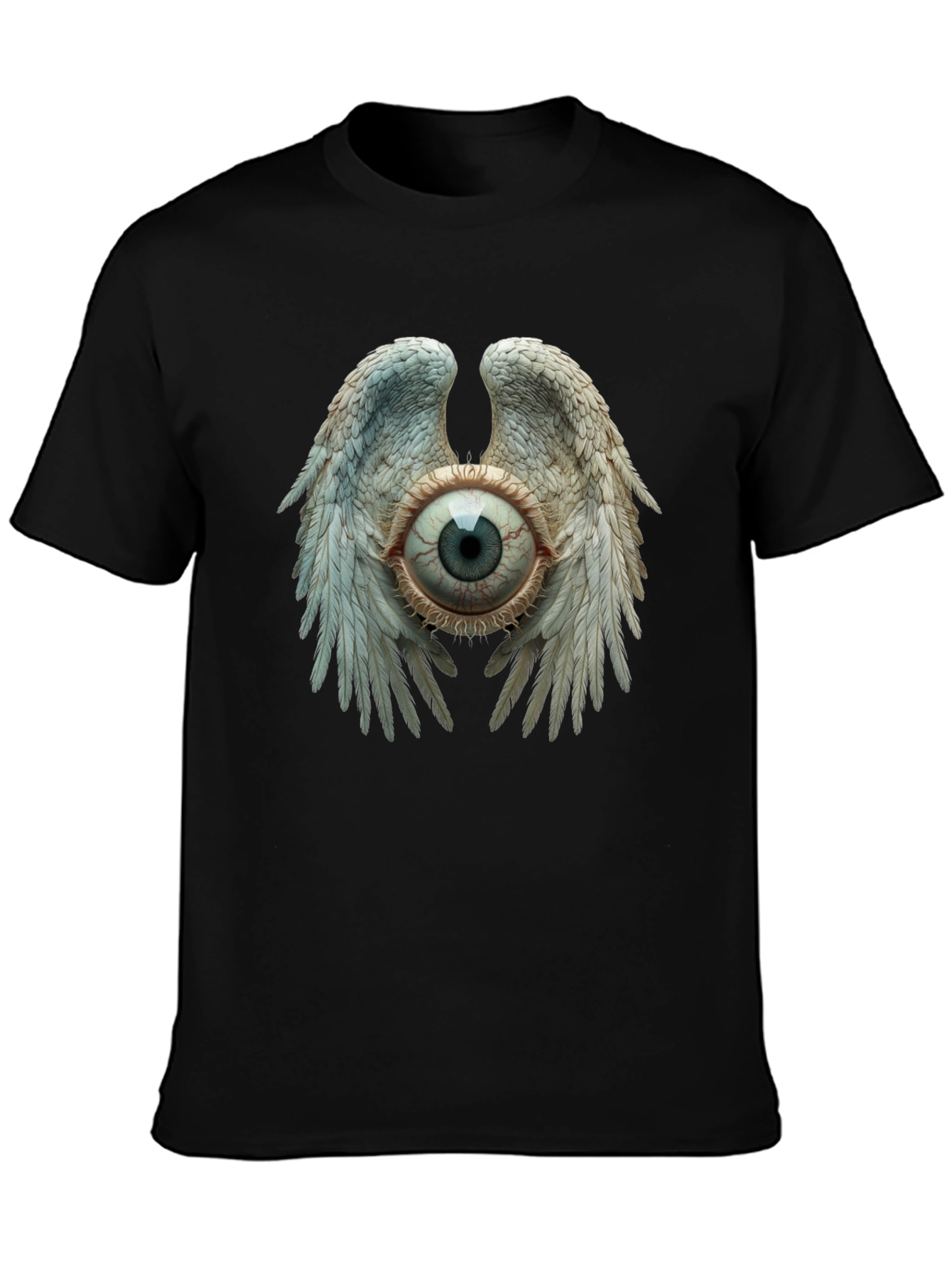 Eye with Wings Graphic Tee - Unique Design