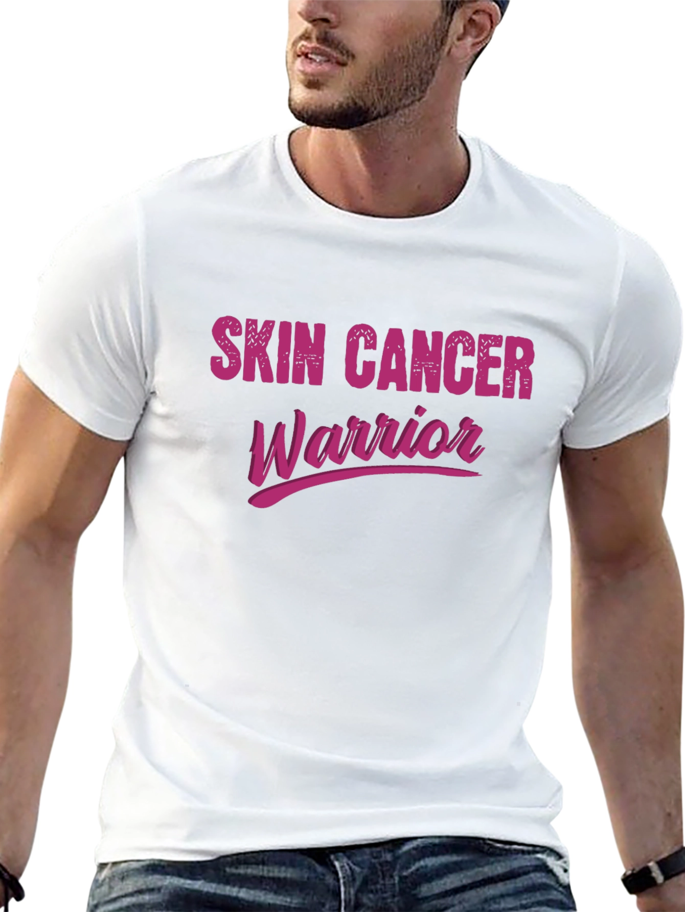 Skin Cancer Warrior Graphic Tee - Black