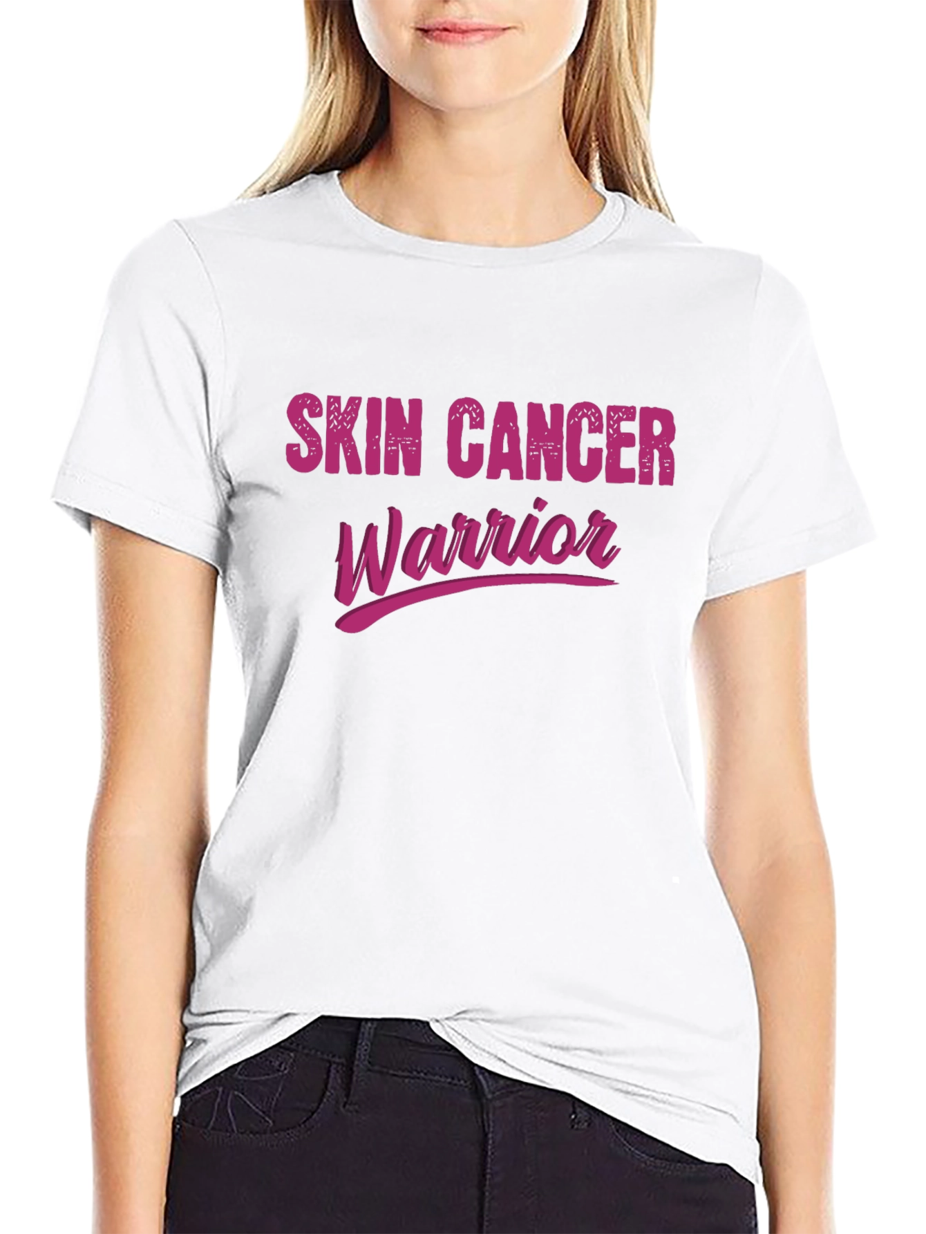 Skin Cancer Warrior Graphic Tee - Black