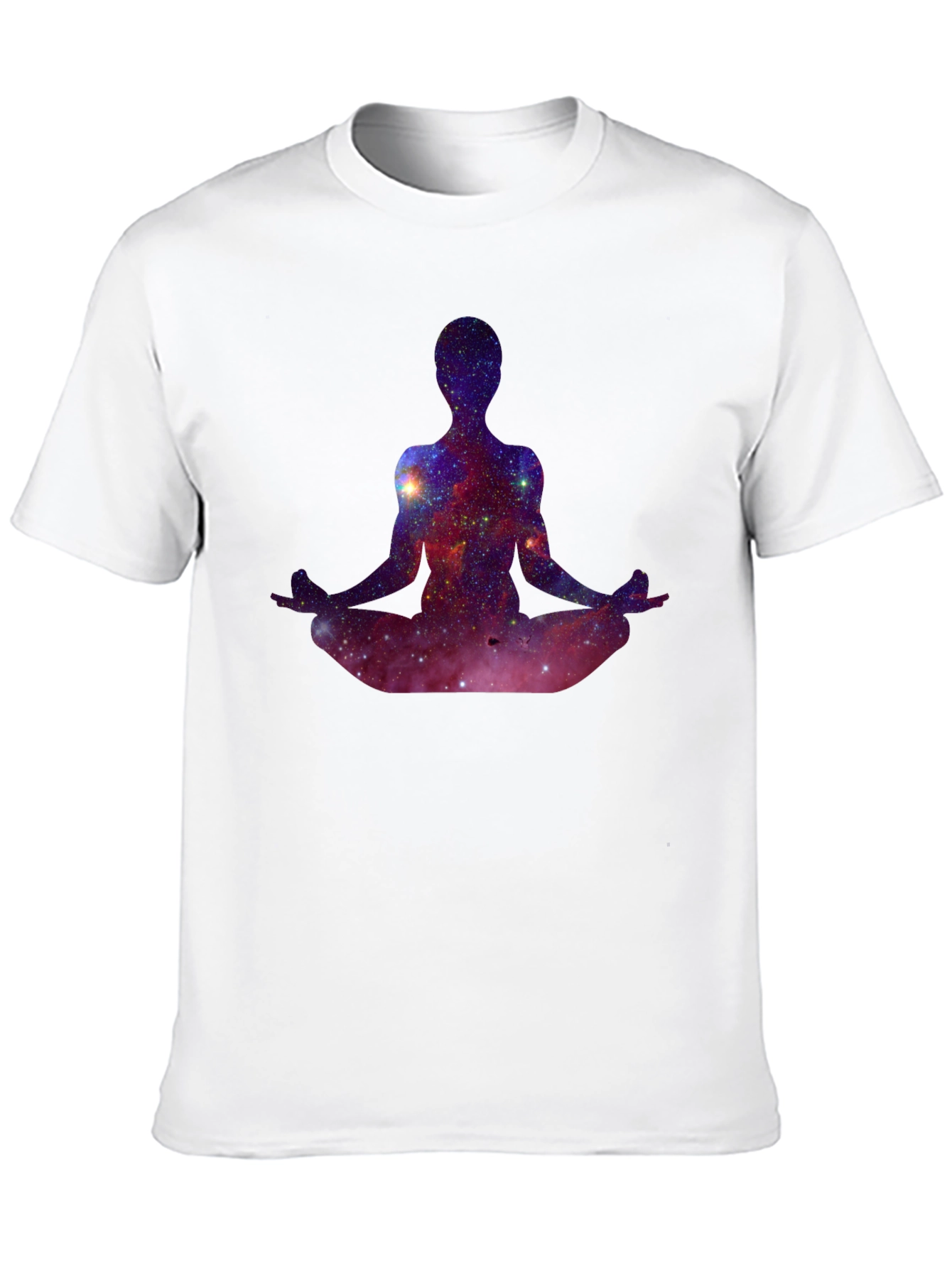 Cosmic Meditation T-Shirt - Galaxy Yoga Tee