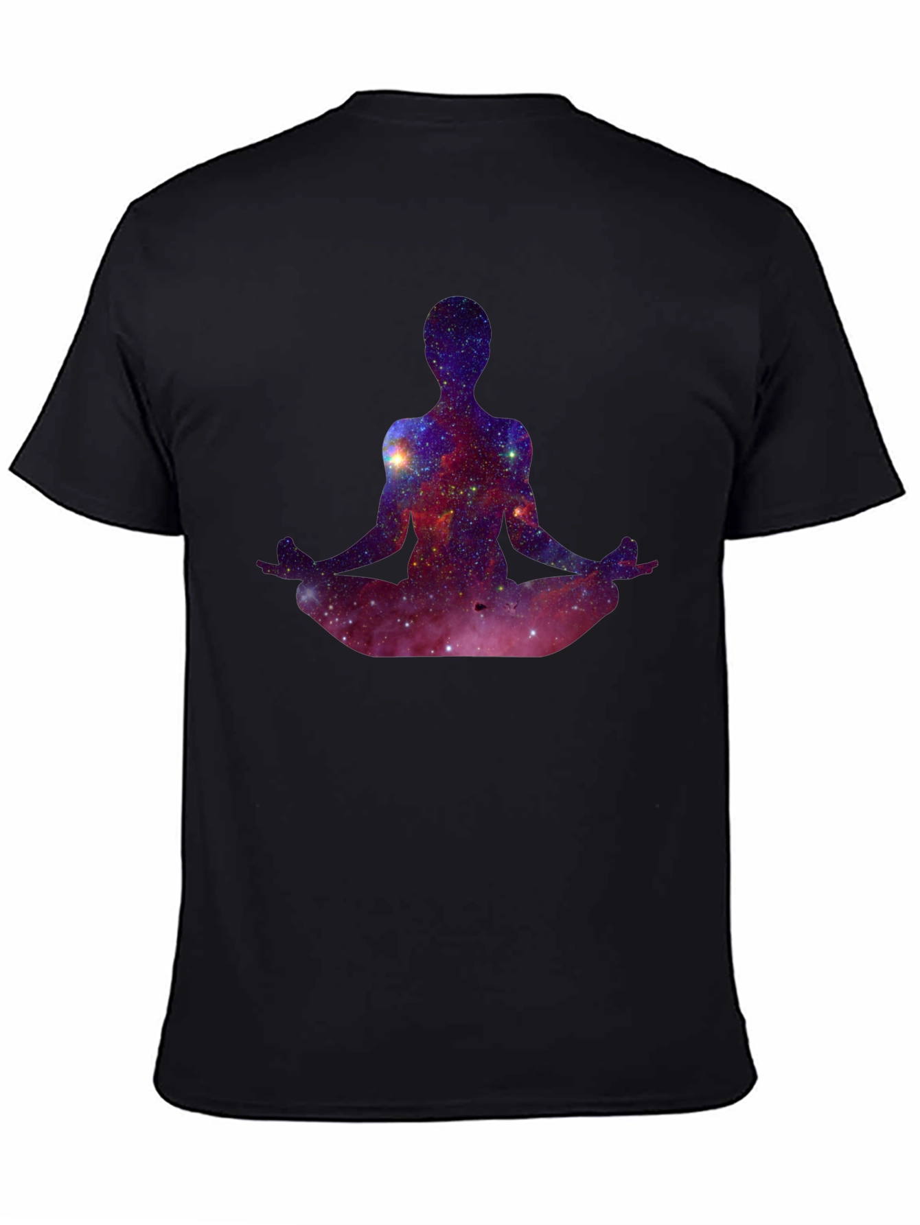 Cosmic Meditation T-Shirt - Galaxy Yoga Tee