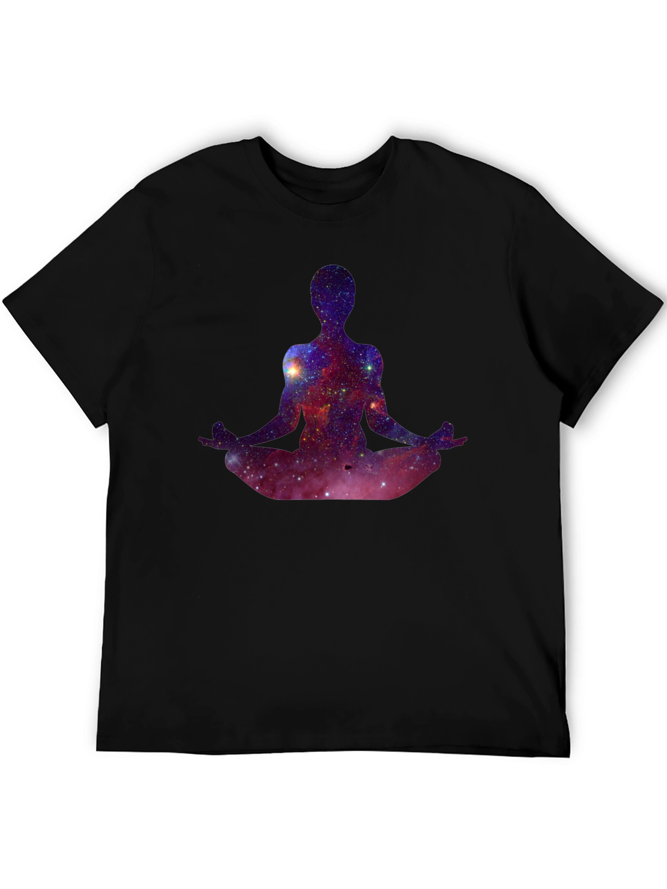 Cosmic Meditation T-Shirt - Galaxy Yoga Tee